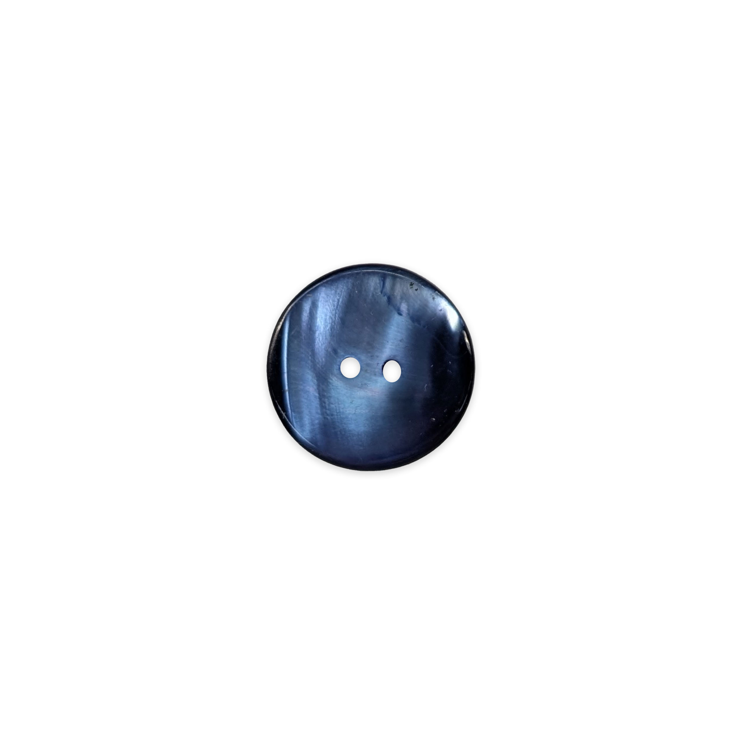 2-Hole Mother-of-Pearl Button Large Blue Lin 40 Image