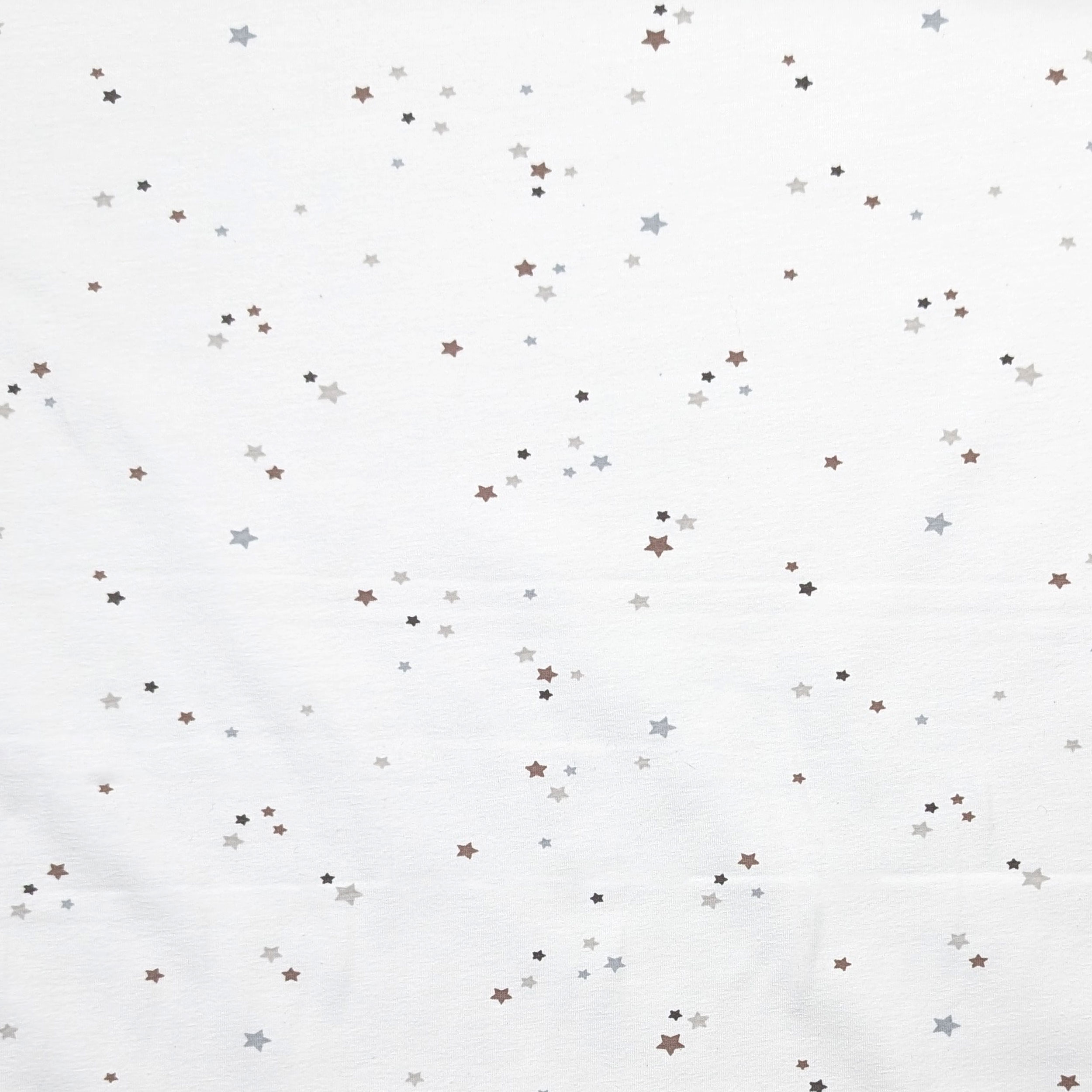 Jersey Cotton White Stars Image
