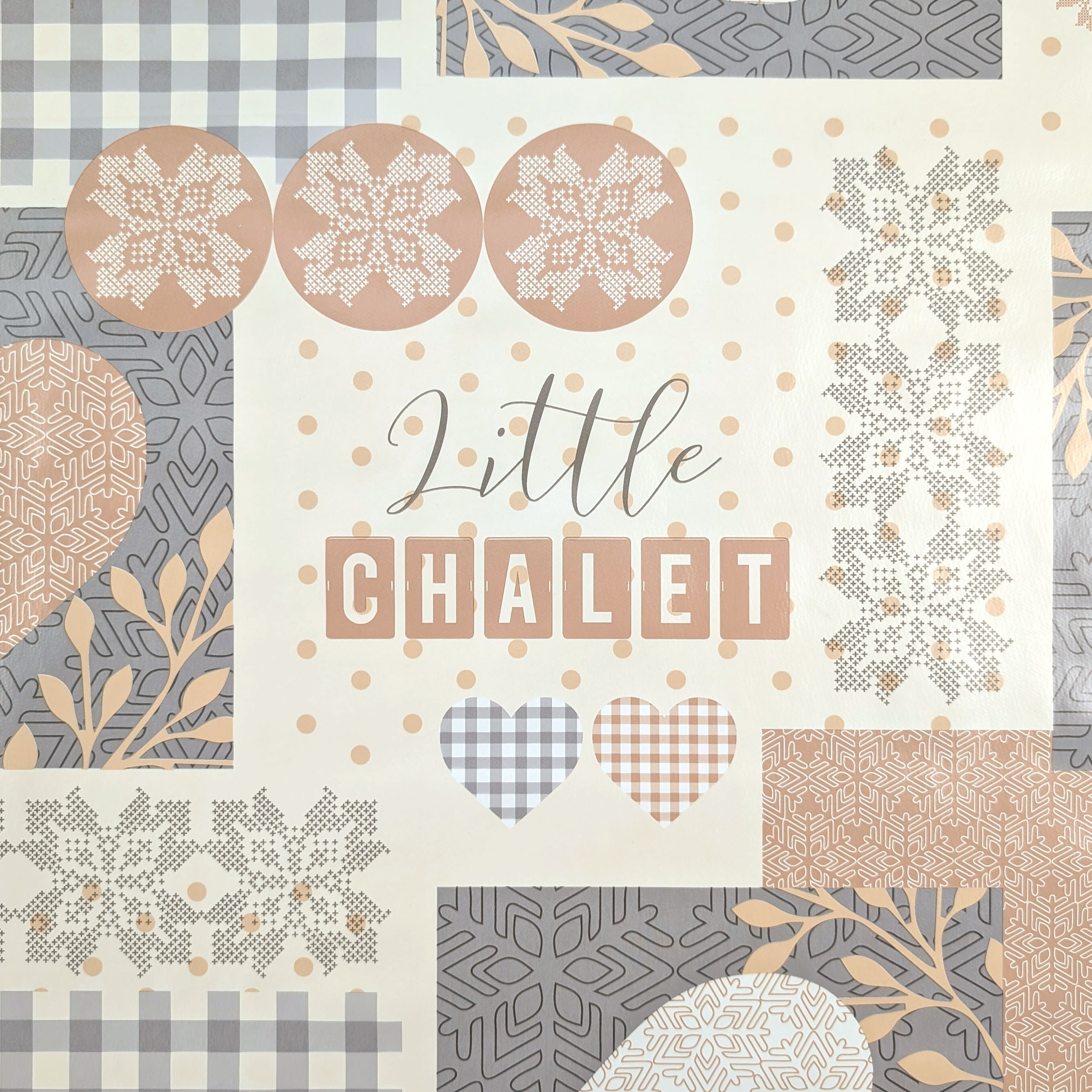 Little Chalet plastic-coated tablecloth fabric Image