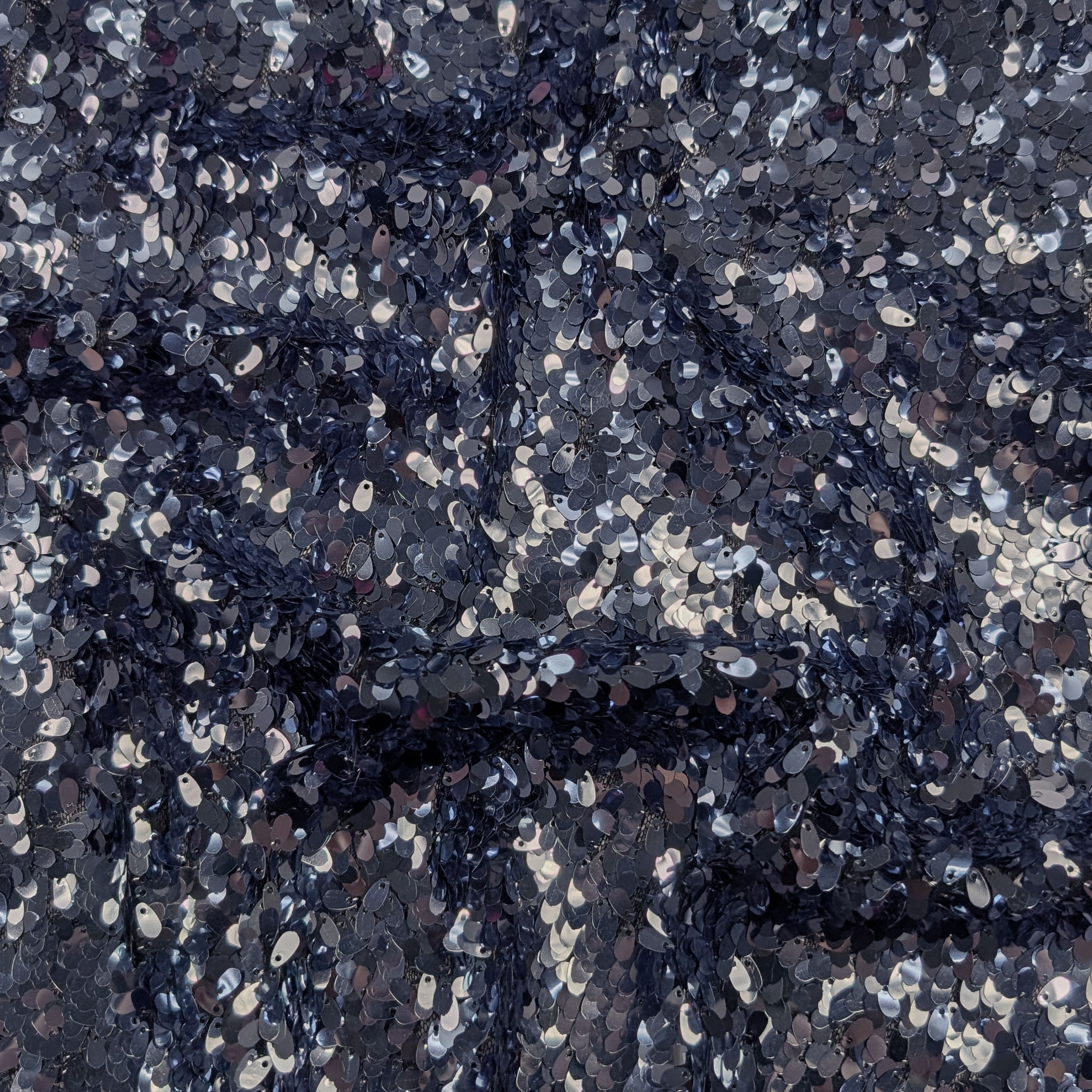 Navy Blue Drop Sequins Image
