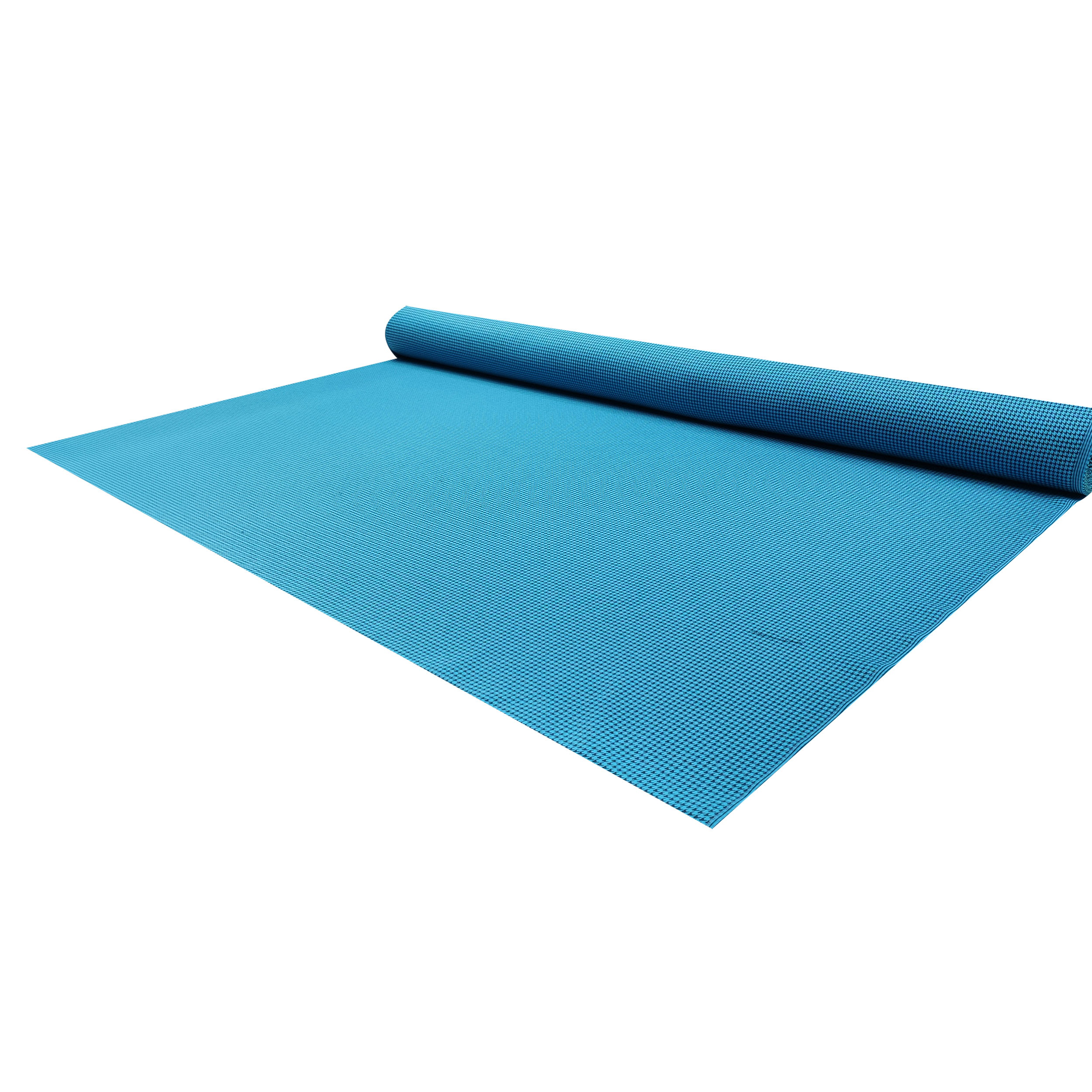 Tissu Pied de Poule Fond noir Bleu clair