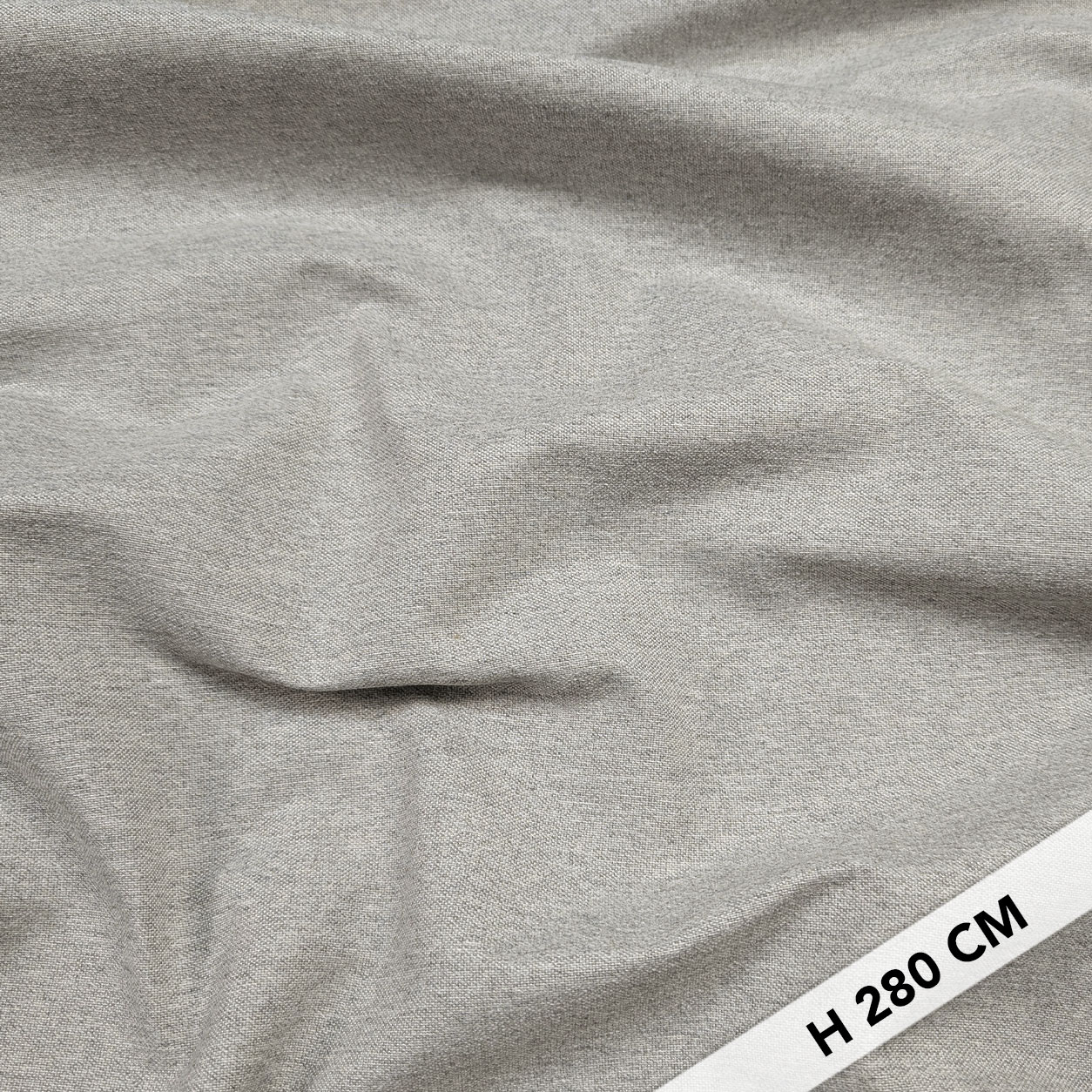 Light Grey Melange Cotton Blend Image
