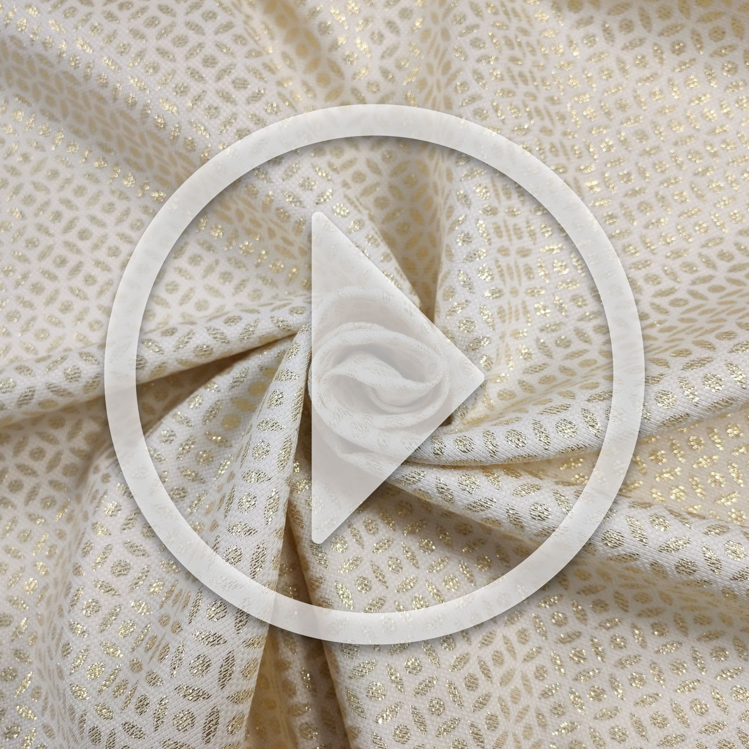 Jacquard fabric with gold lurex pattern Image