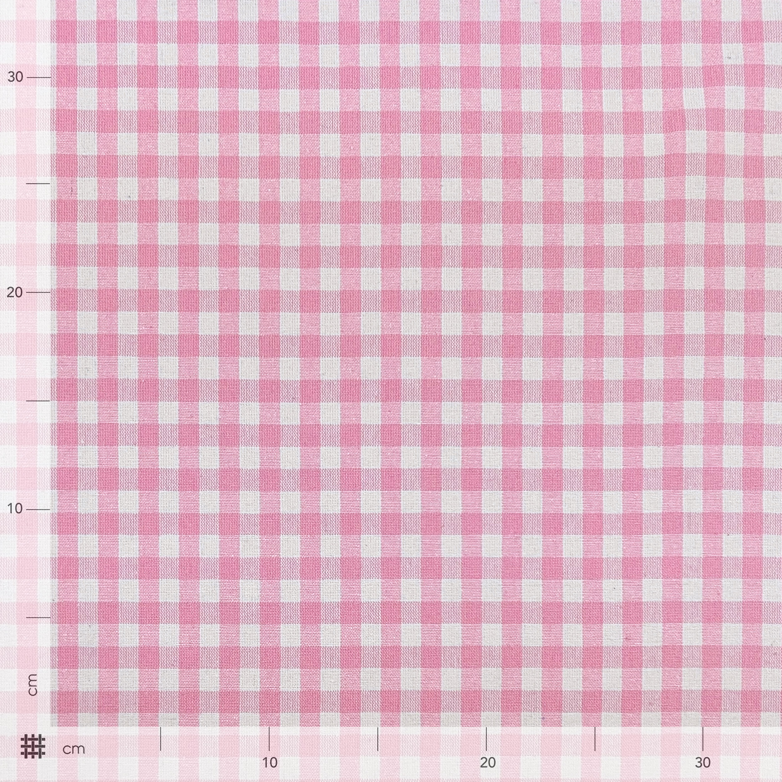Washed Cotton Yarn Dyed Square Pink Image