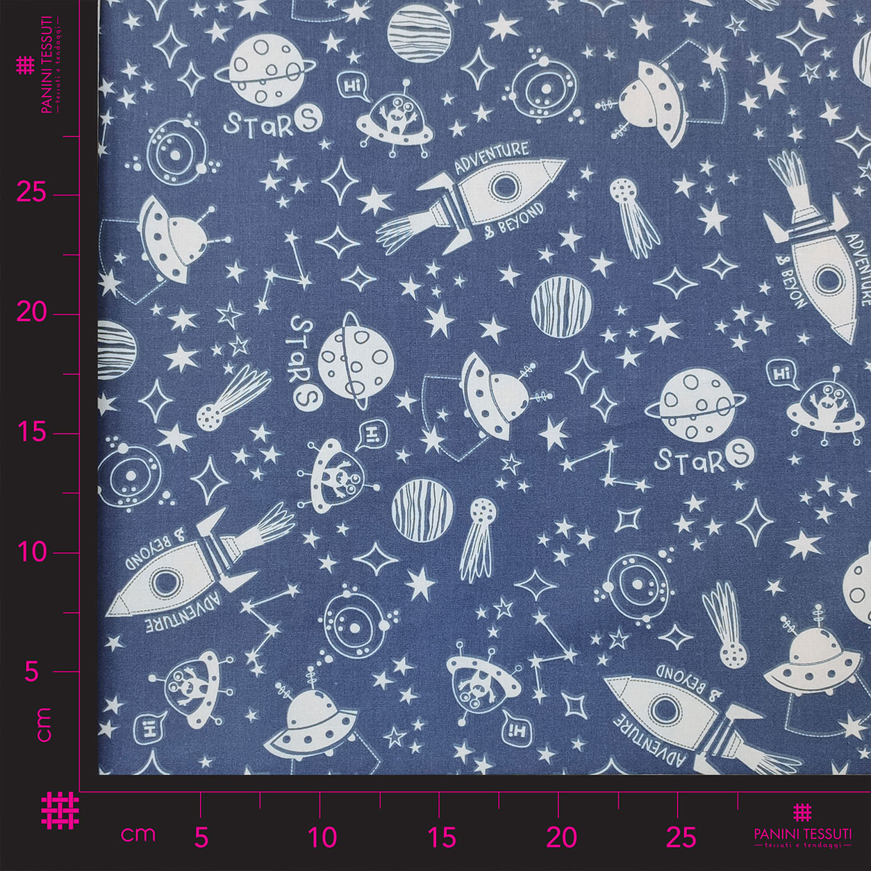 Tissu de coton Aliens in Space Image
