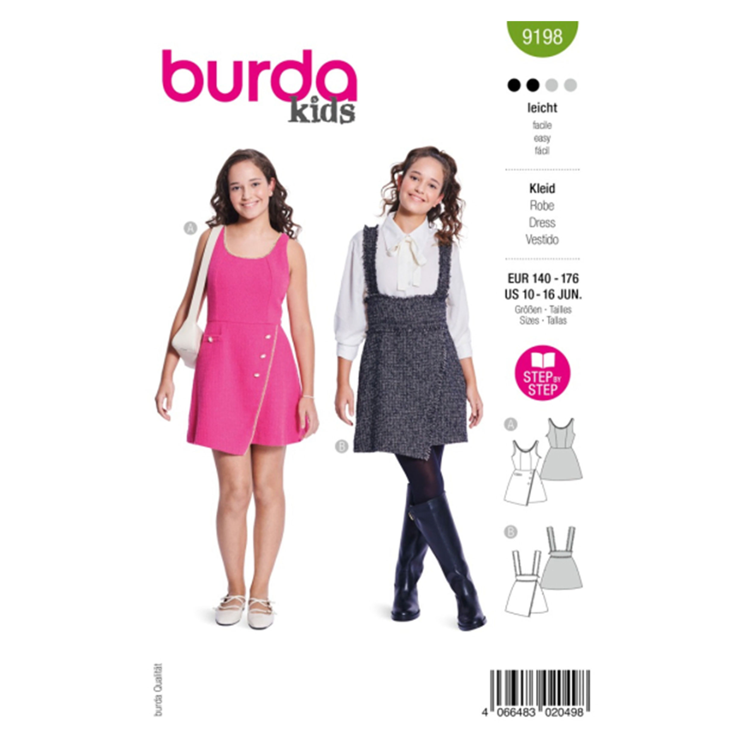 Burda Kids Easy Dress and Skirt pattern Image