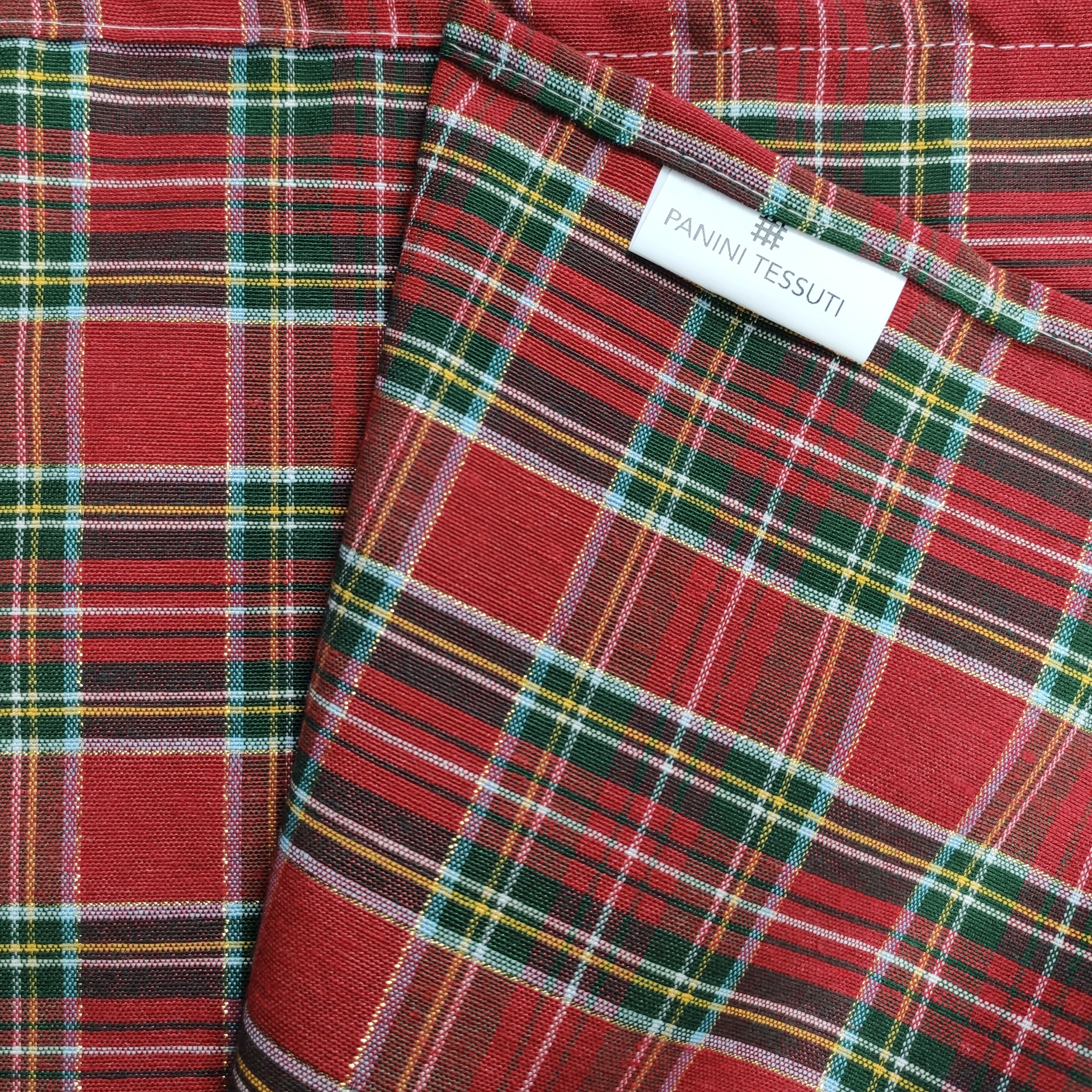 Panini Fabrics Nappe écossaise en Lurex
