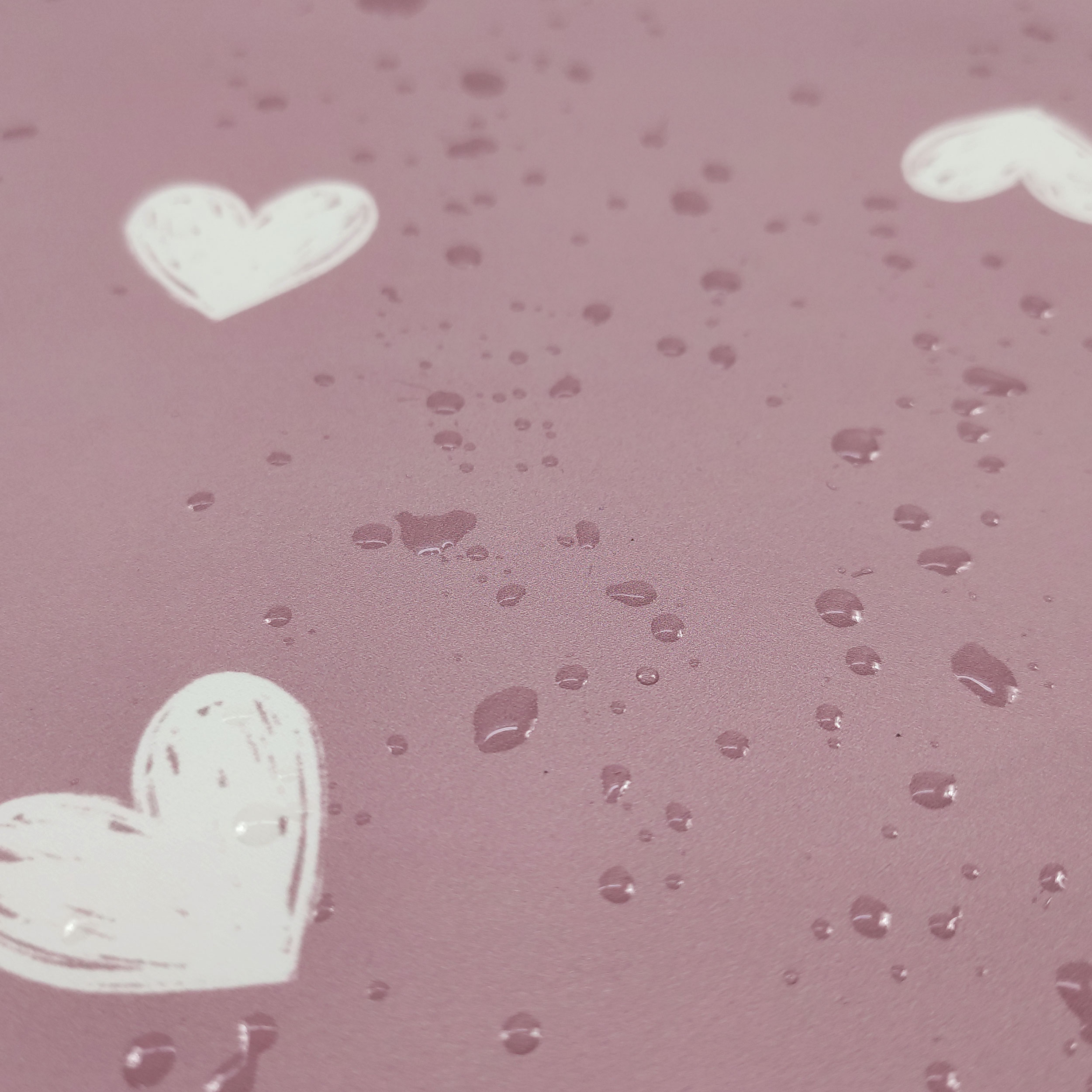 Mackintosh Fantasy White Hearts Pink Background