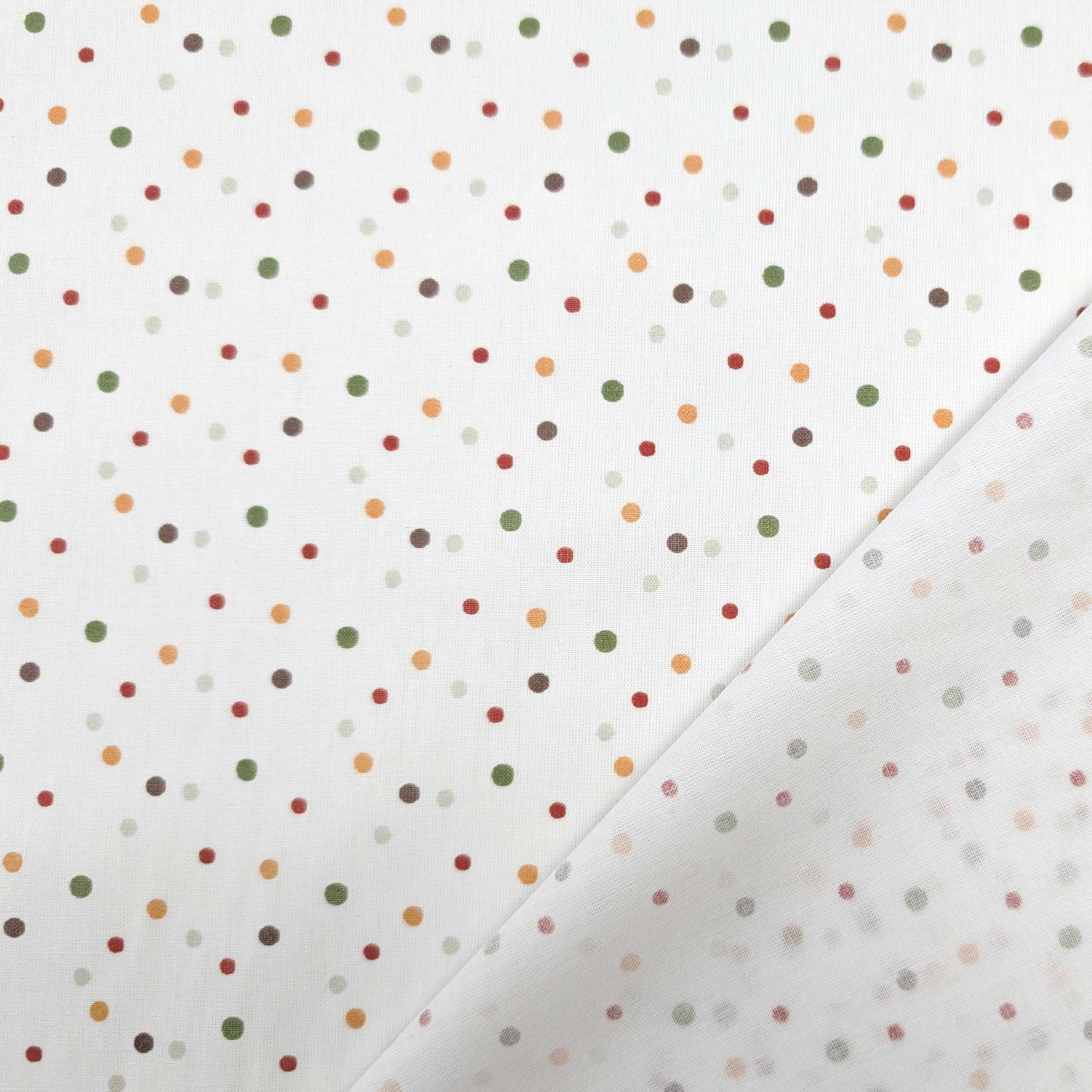 Multicoloured Polka Dot Percale Cotton Image