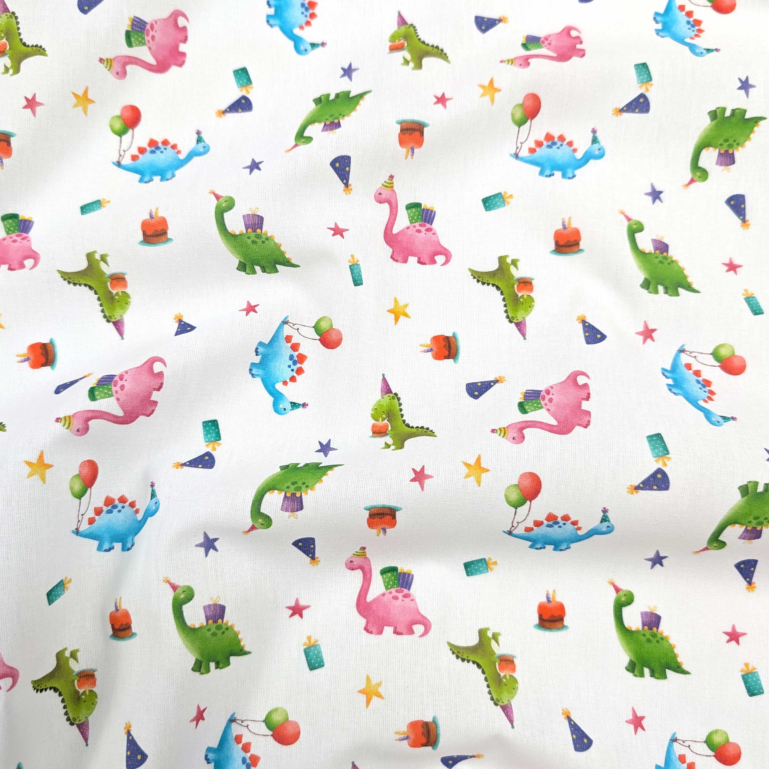 Percale Cotton: Dinosaurs at a Party Image