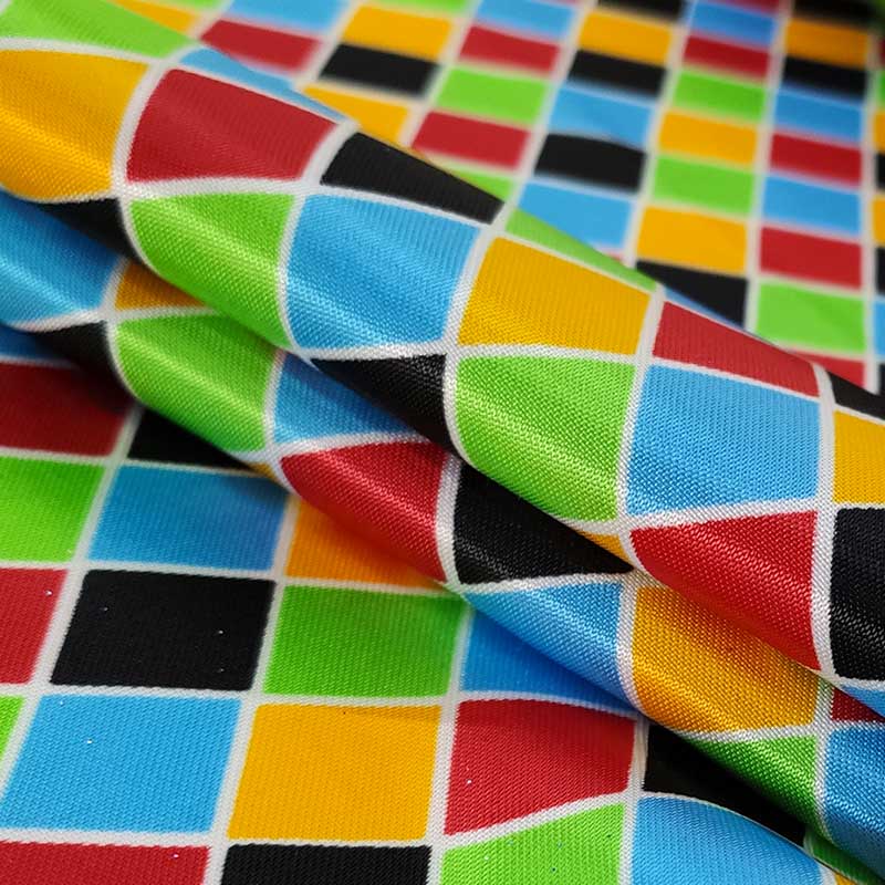 Harlequin Satin Fabric Image