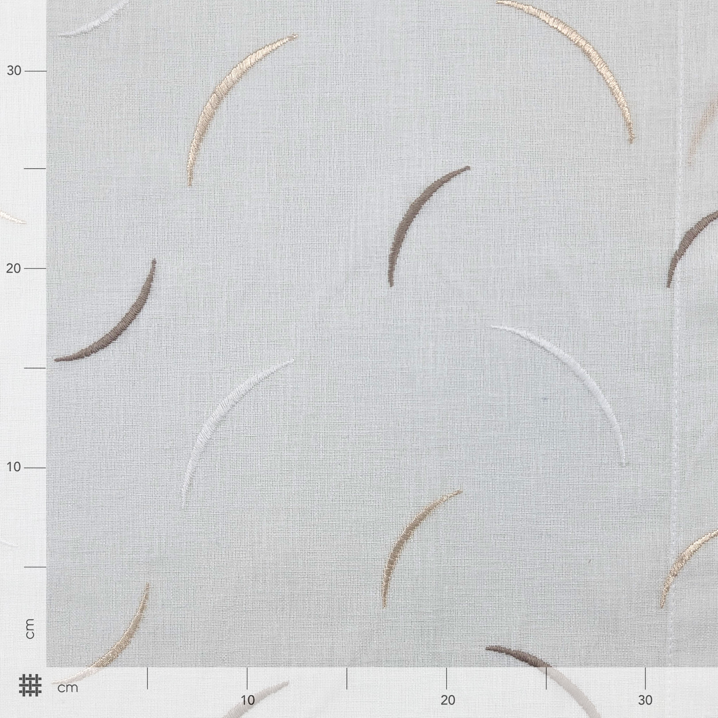 Curtain Fabric Embroidered Turtledove Image