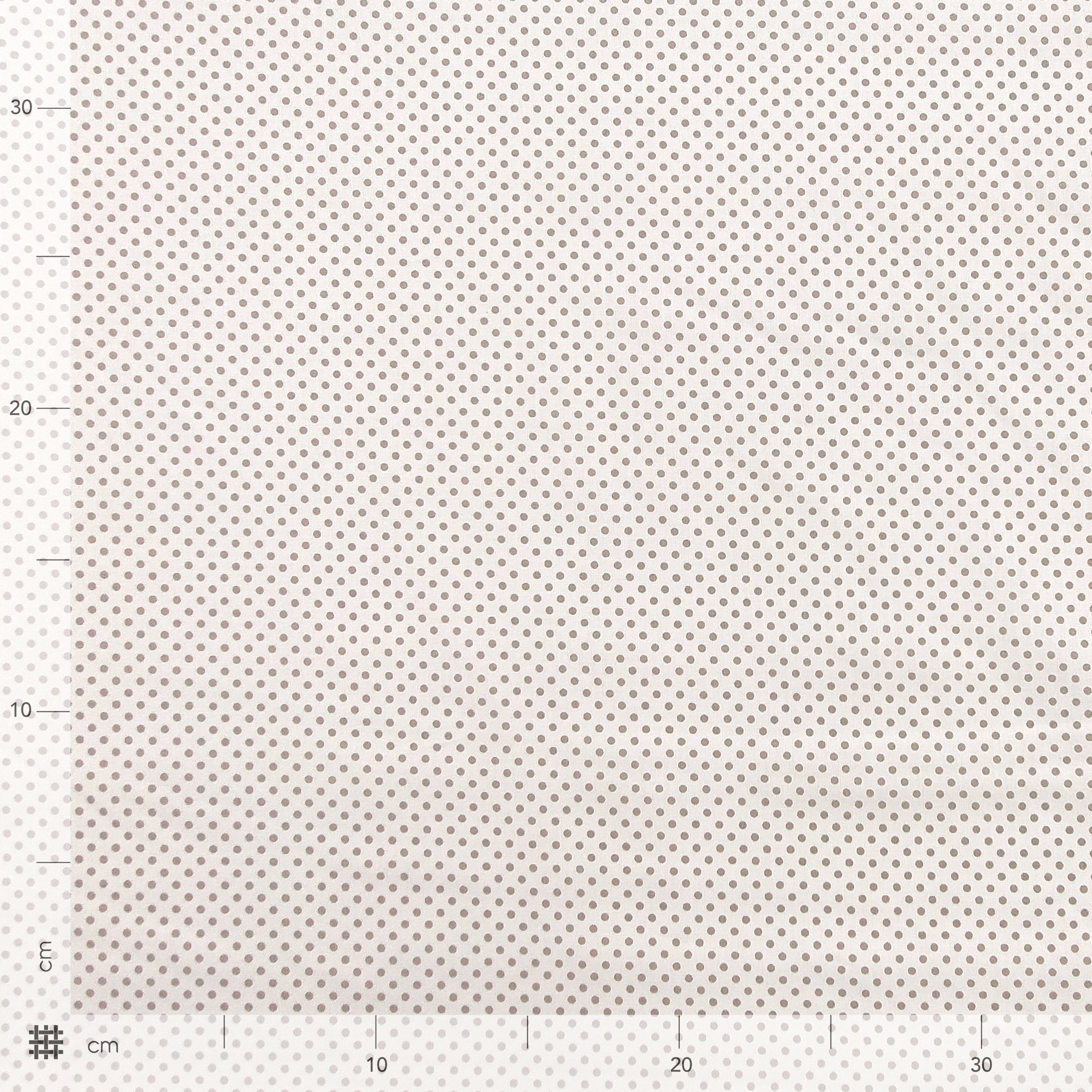 Baumwollstoff Weiß Taube Grau Polka Dot