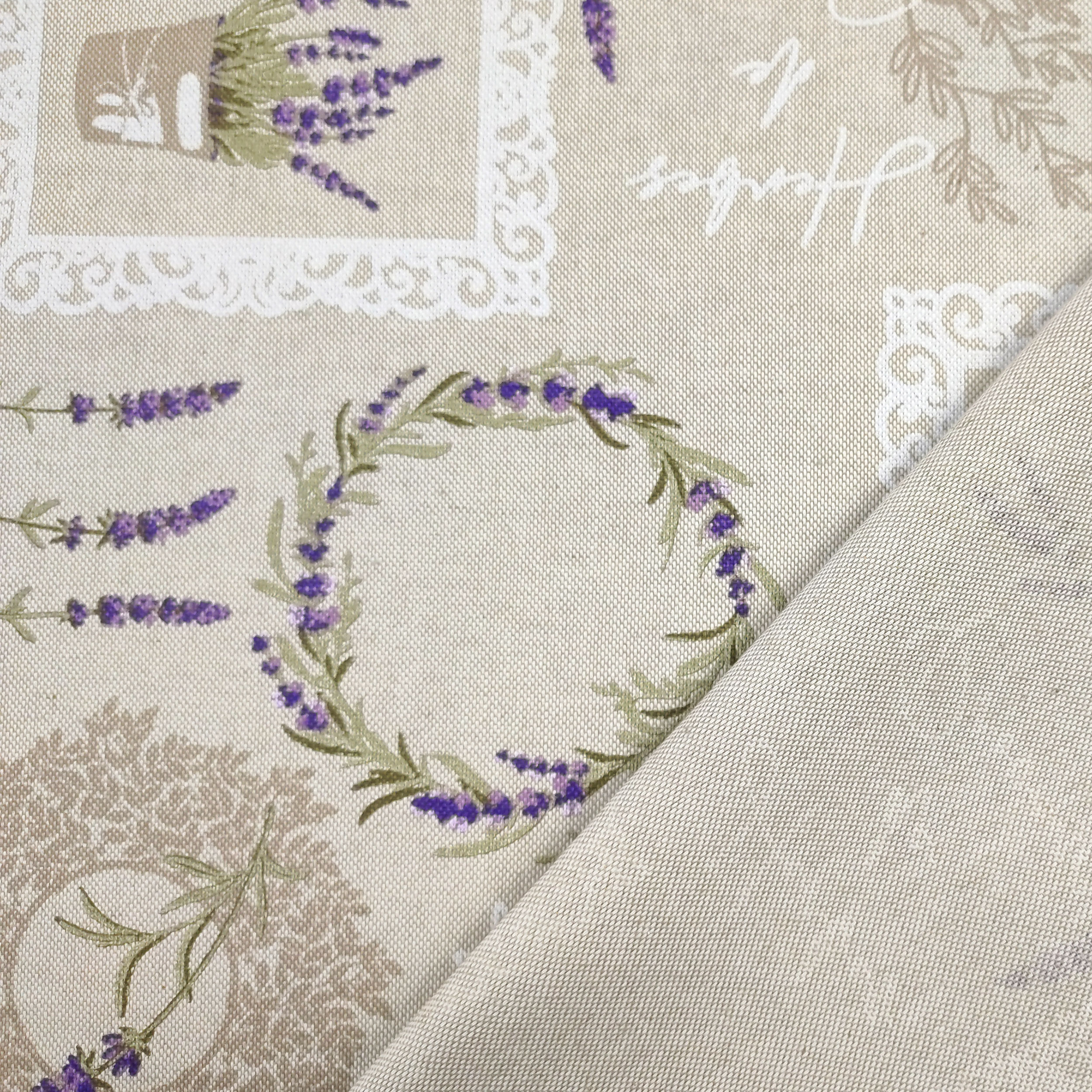 Lavender Cotton Blend Fabric in Provence