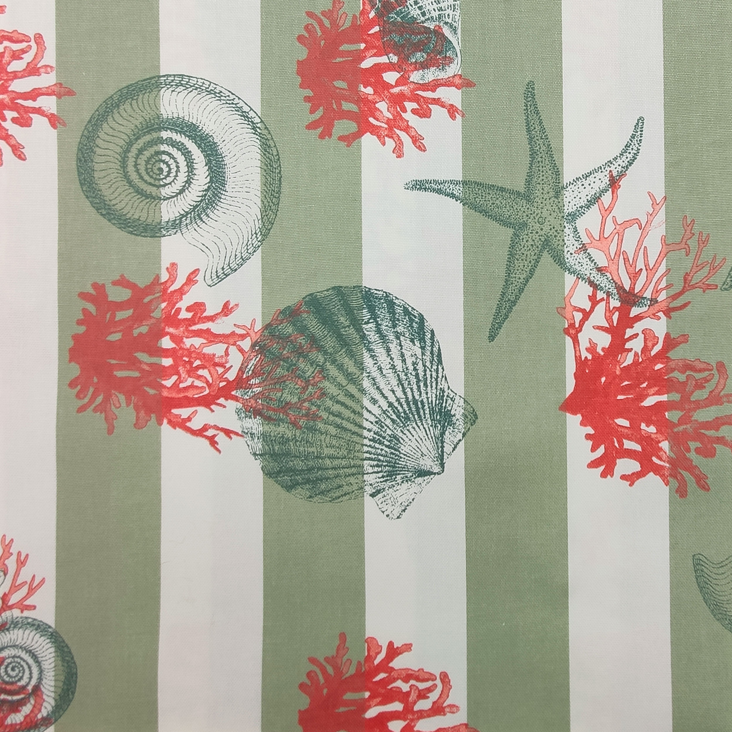 Furnishing Coastal Shells Cotton Panama 