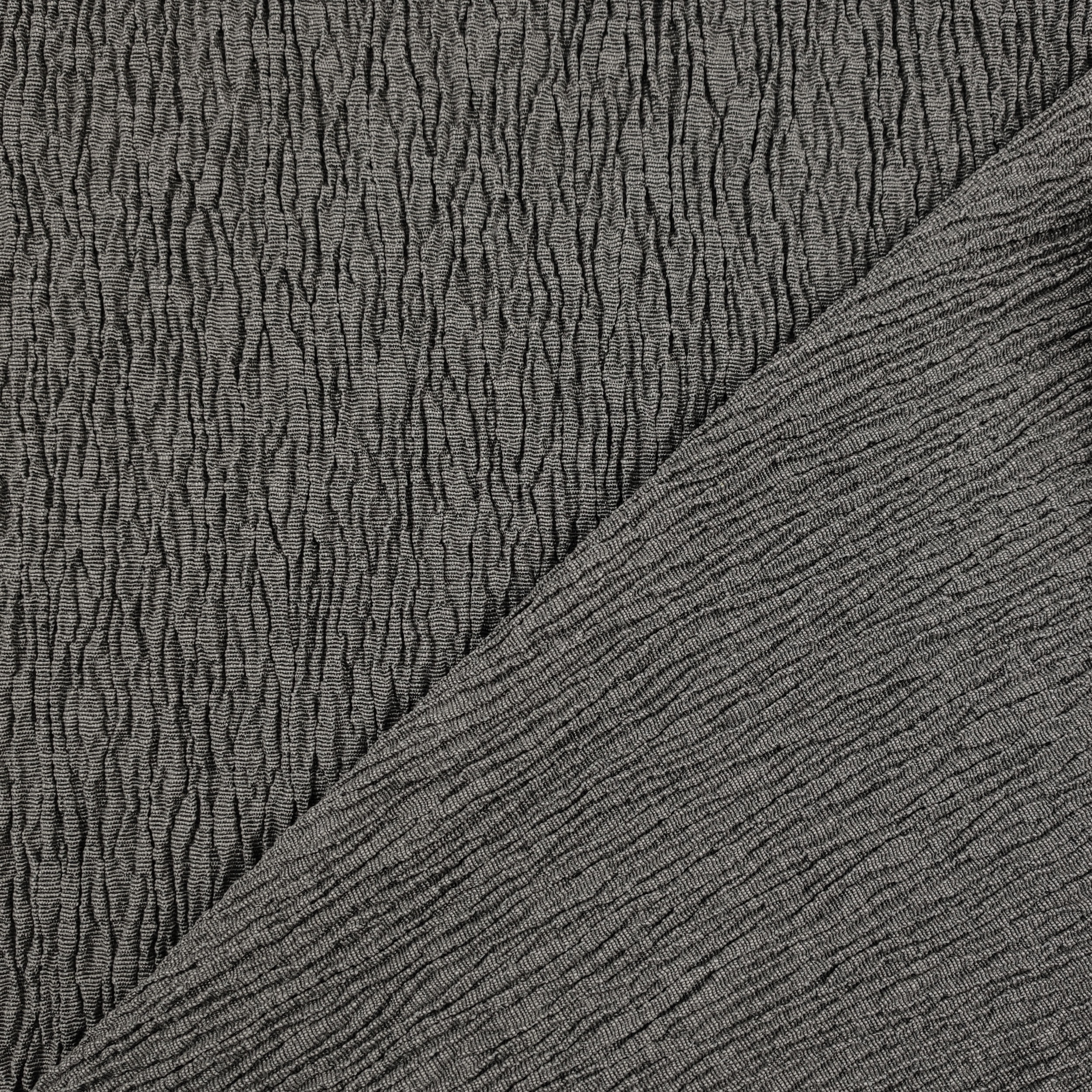 Grey Wrinkled Elastic Slipcover Fabric Image