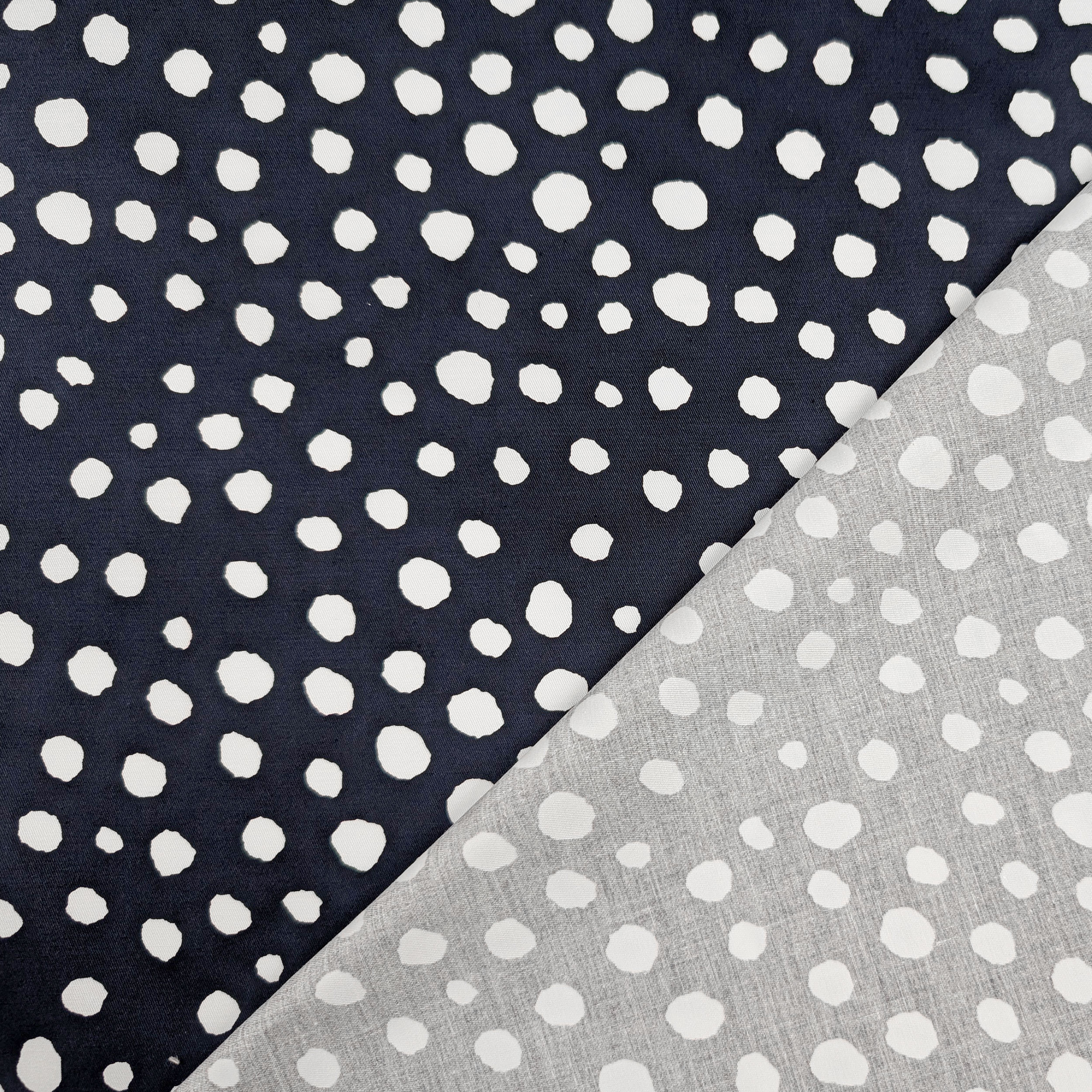 Coton Abstrait Fond bleu à pois Image