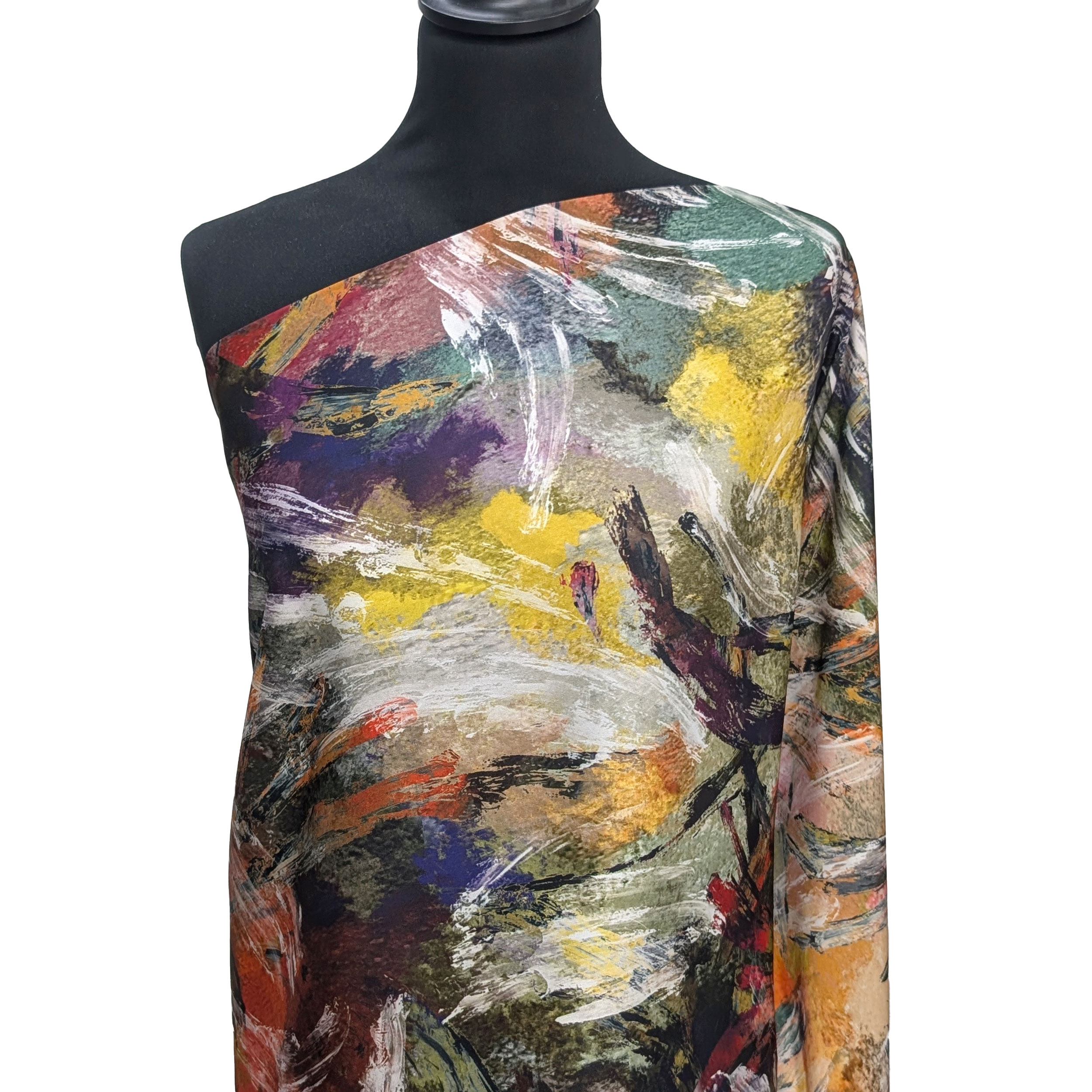 Set Satin High Fashion Coloured Brushstrokes Image