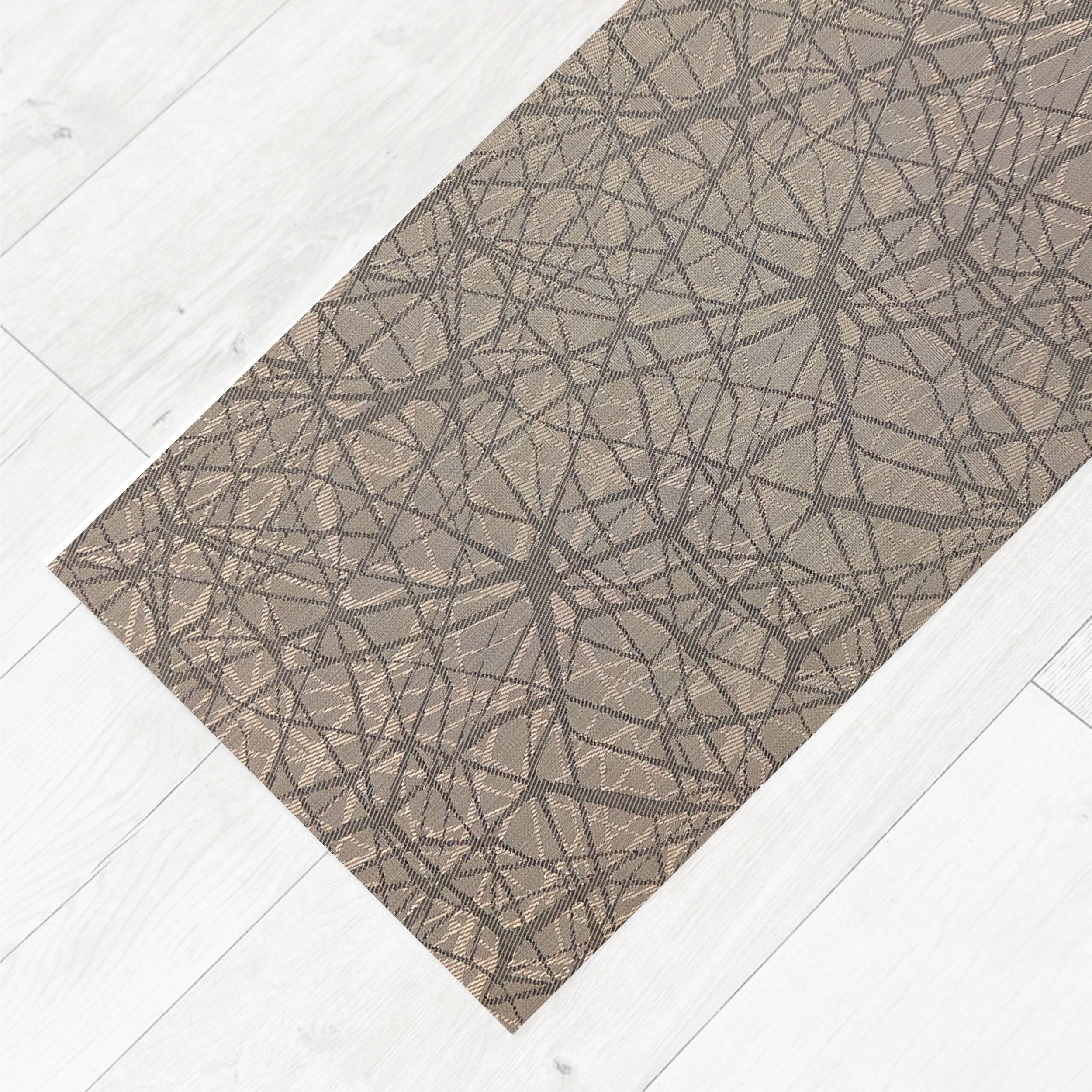 Woven Geometrical Patterned Kitchen Rug Image