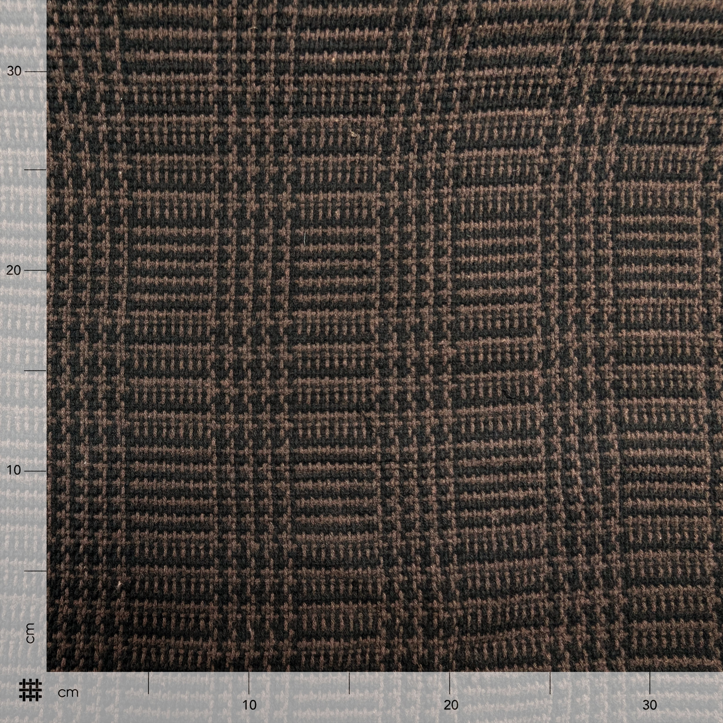 Pure Cotton Black Tweed Brown Braids Image
