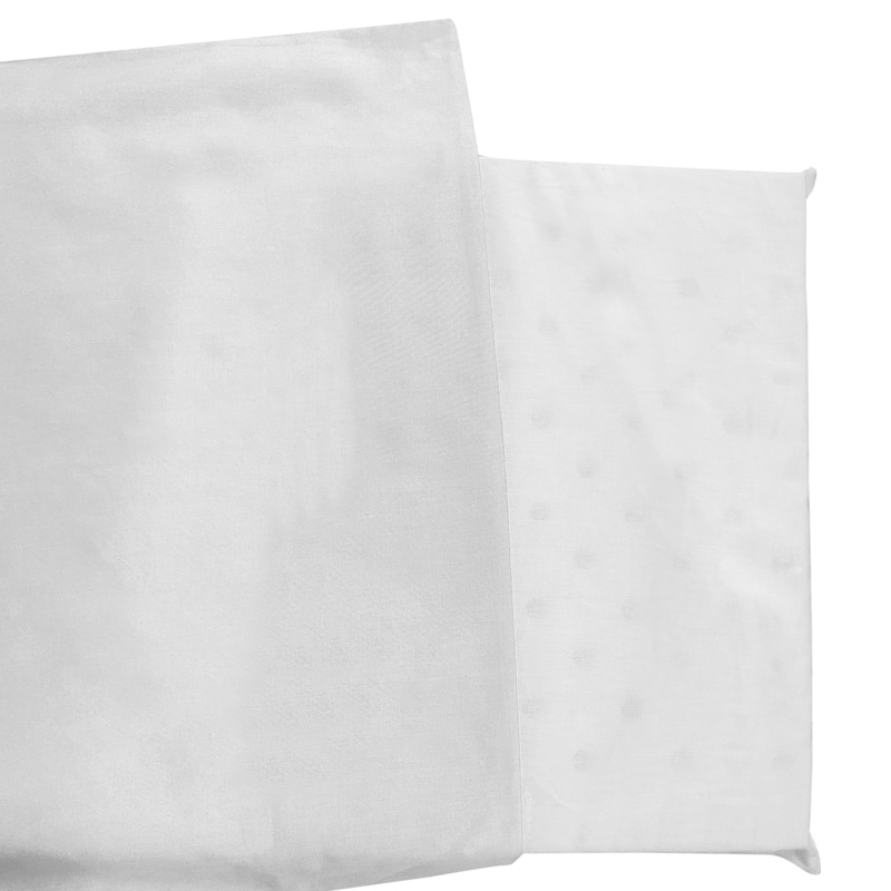 Taie d'oreiller blanche