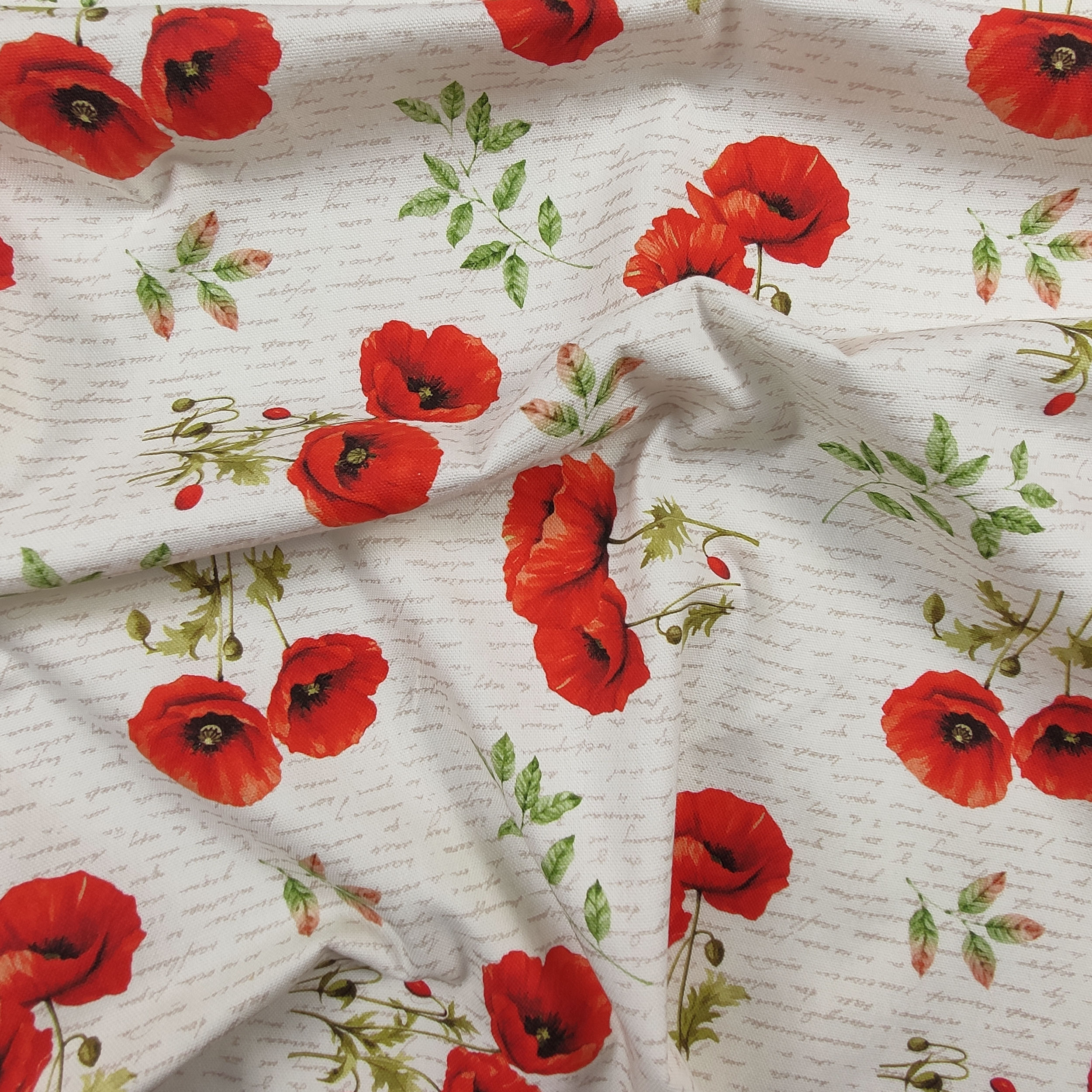 Baumwolle, Panama, Mohn und Schriften