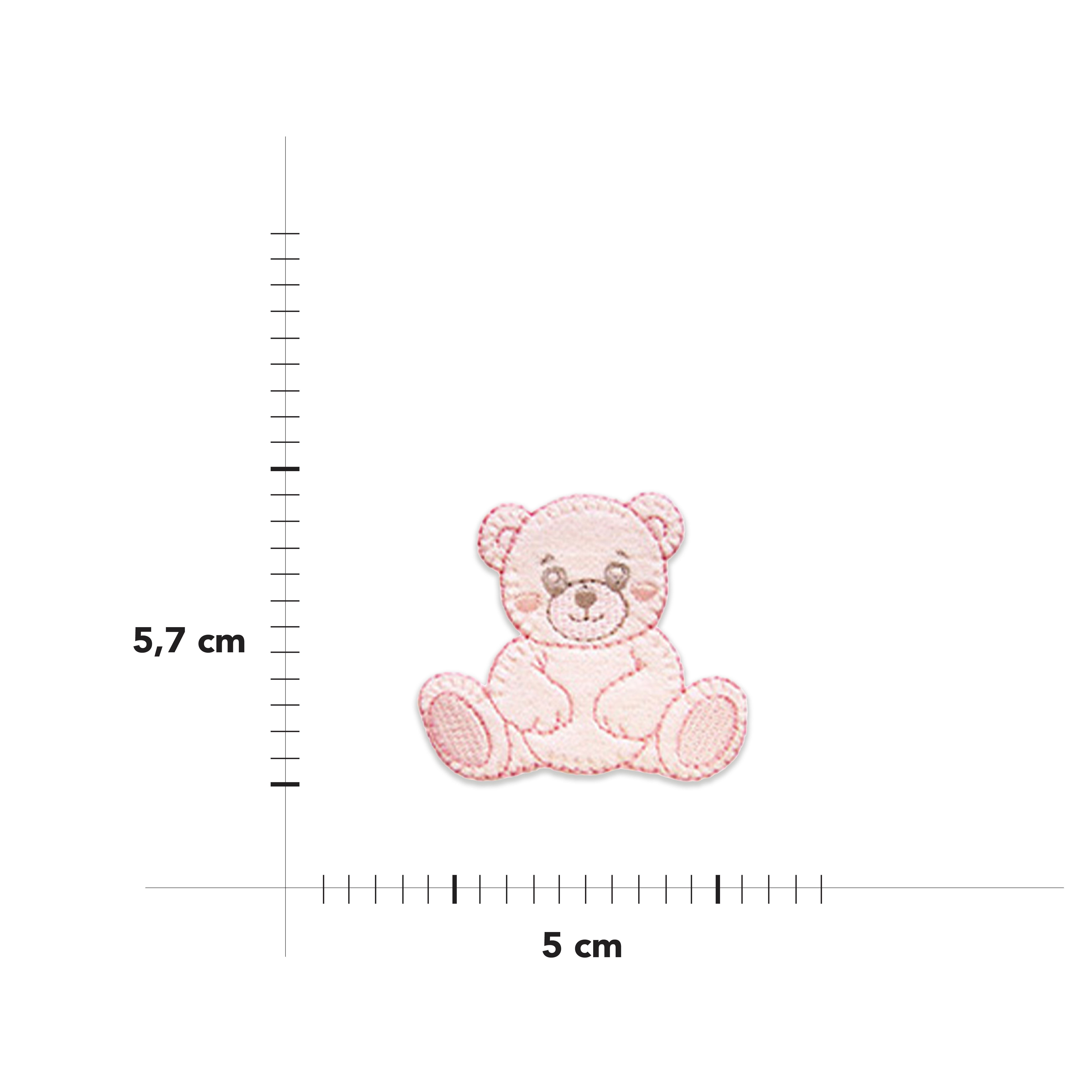  Pink Baby Bear Thermoadhesive Application Image