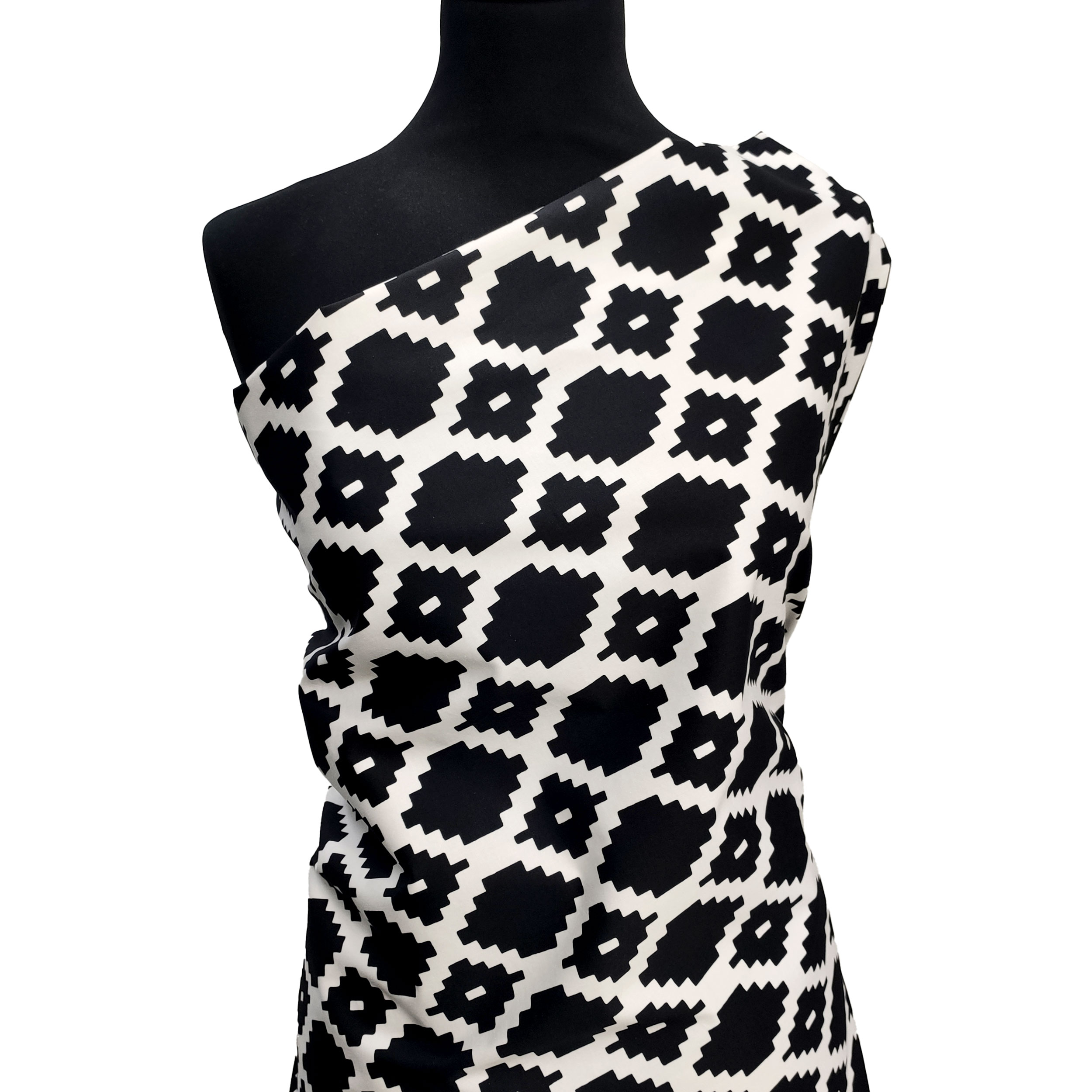 Mode coton stretch noir et blanc
