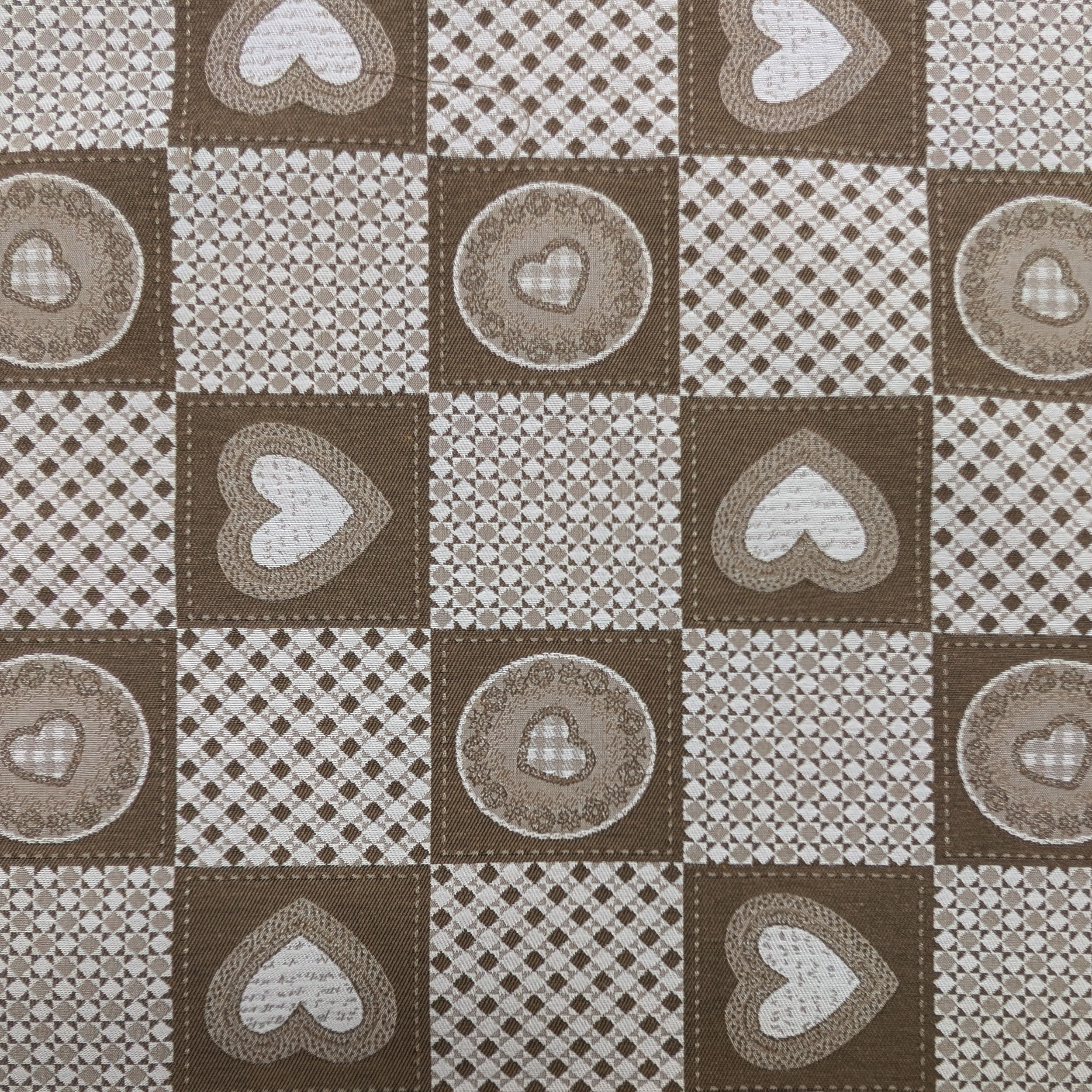 Jacquard Double Fantasy Tile Hearts Image