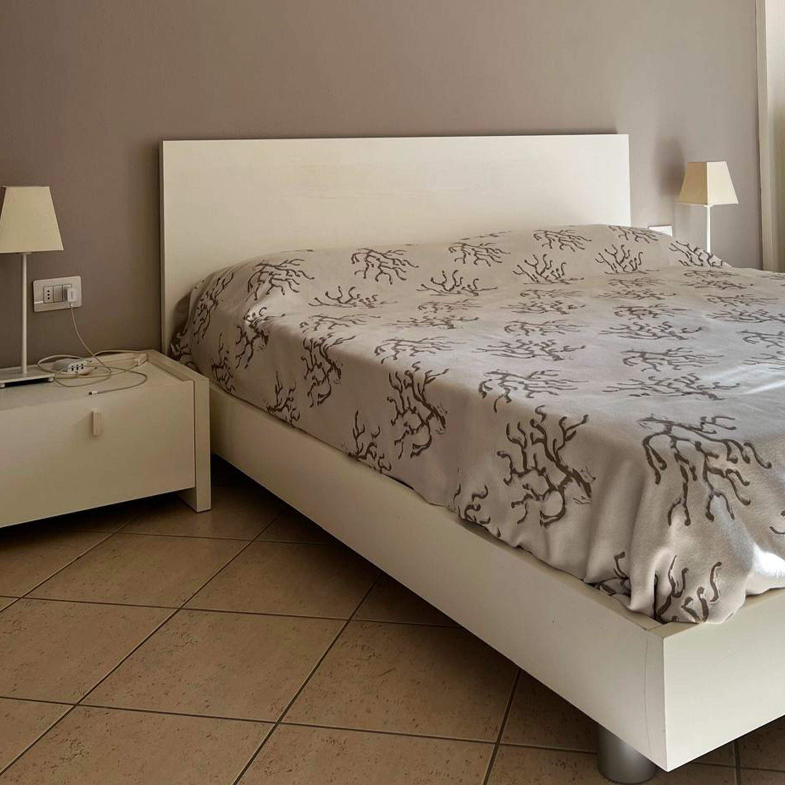 Jacquard fabric Double Corals Pearl and Beige H 280 cm