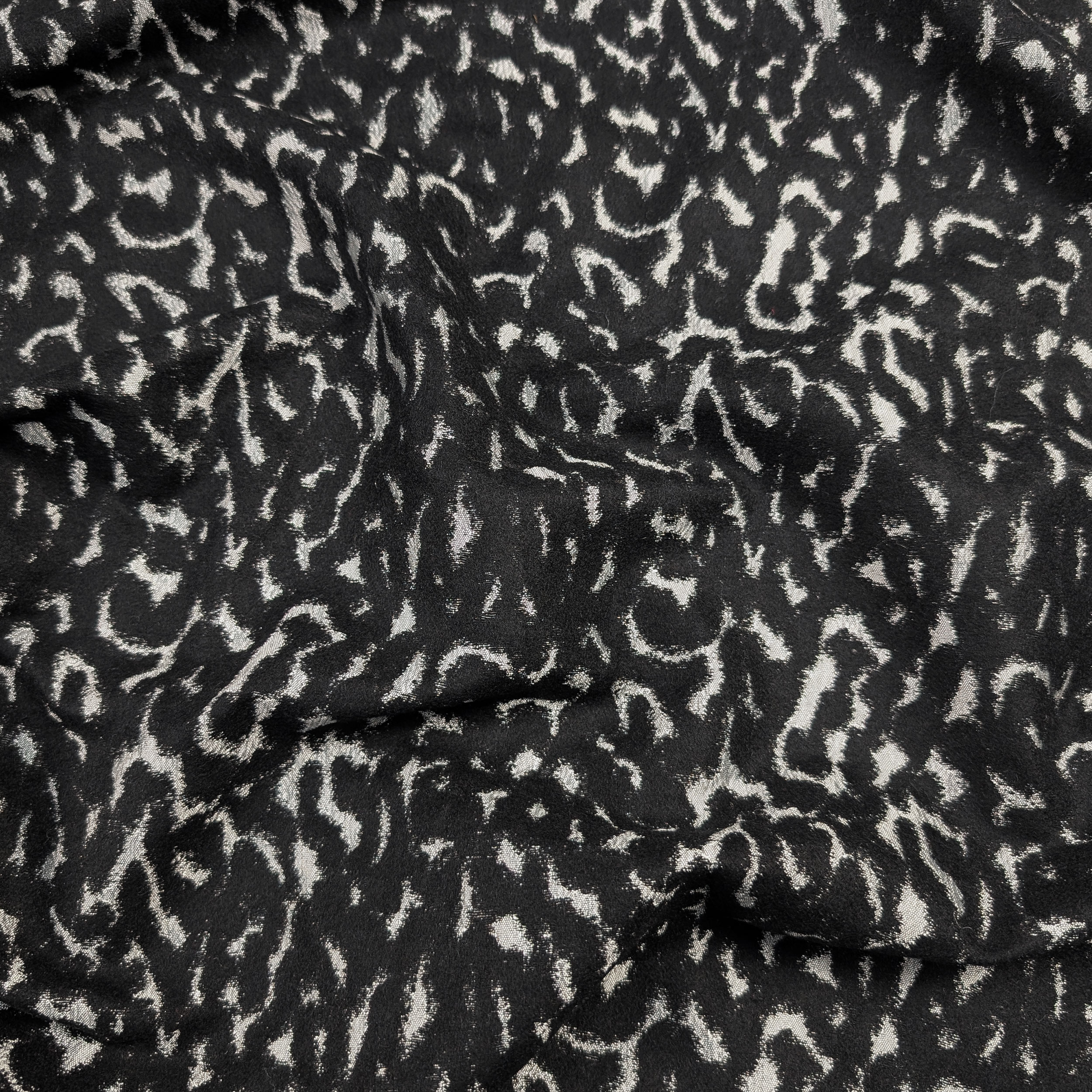 Brocade Abstract Fantasy Grey and Black Image