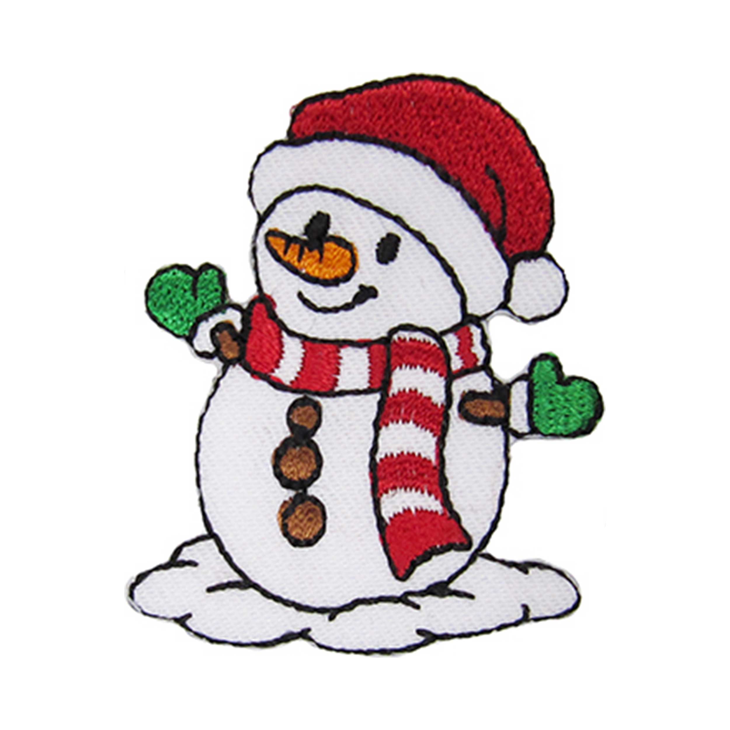 Christmas Snowman Heat-Adhesive Application Image