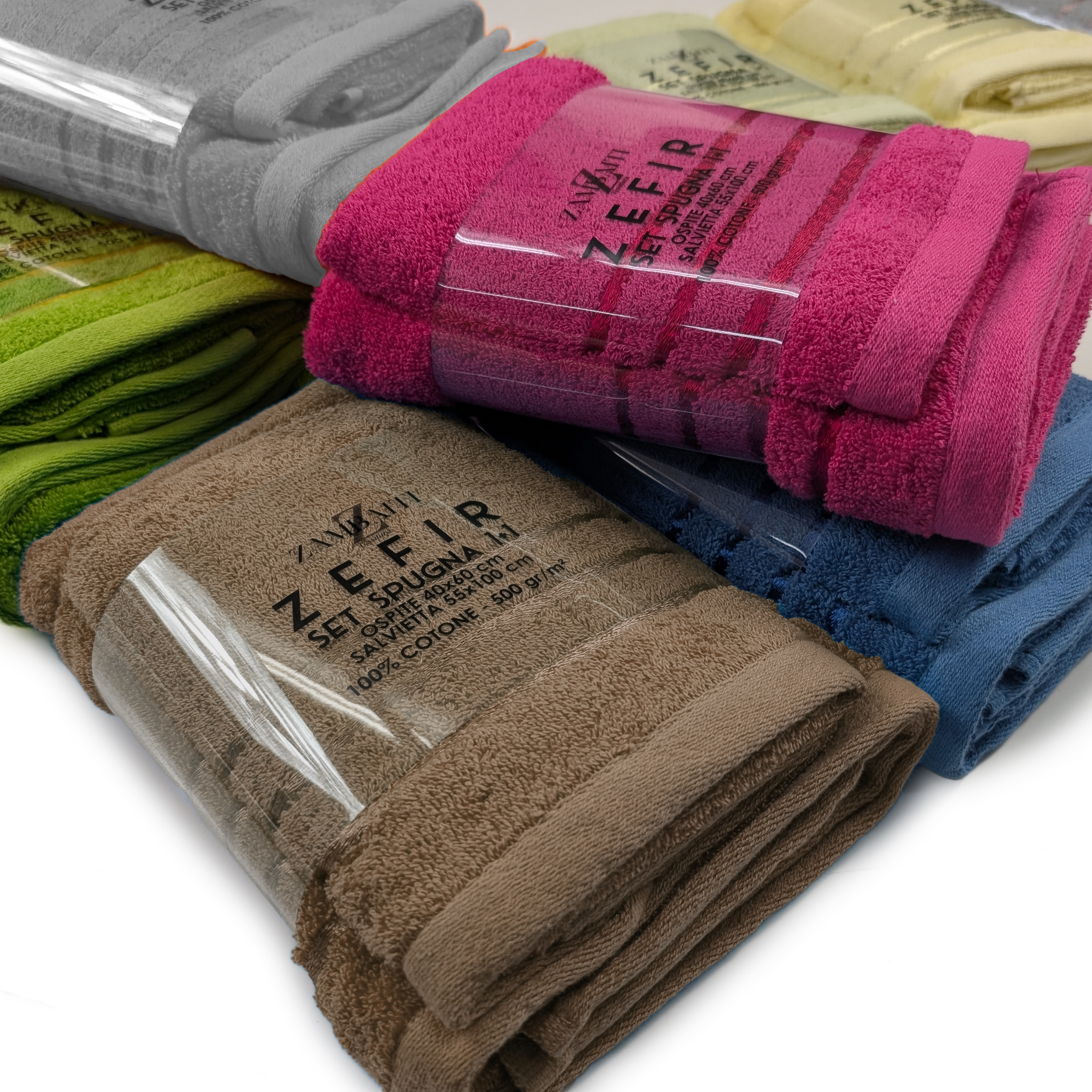 Fuchsia Bath, Face and Guest Towel Set Image