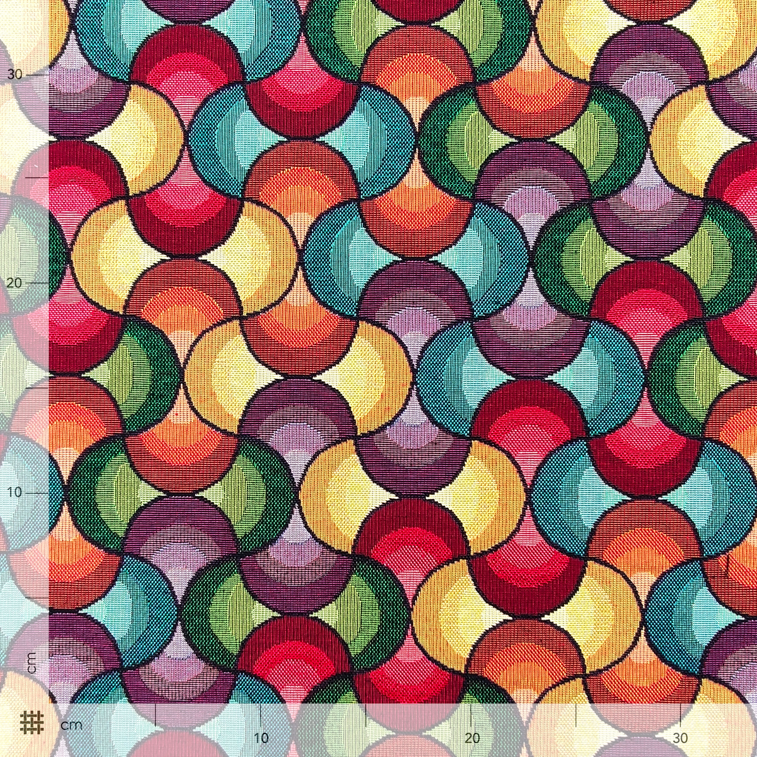 Gobelin Fantasy Geometries Optical Coloured
