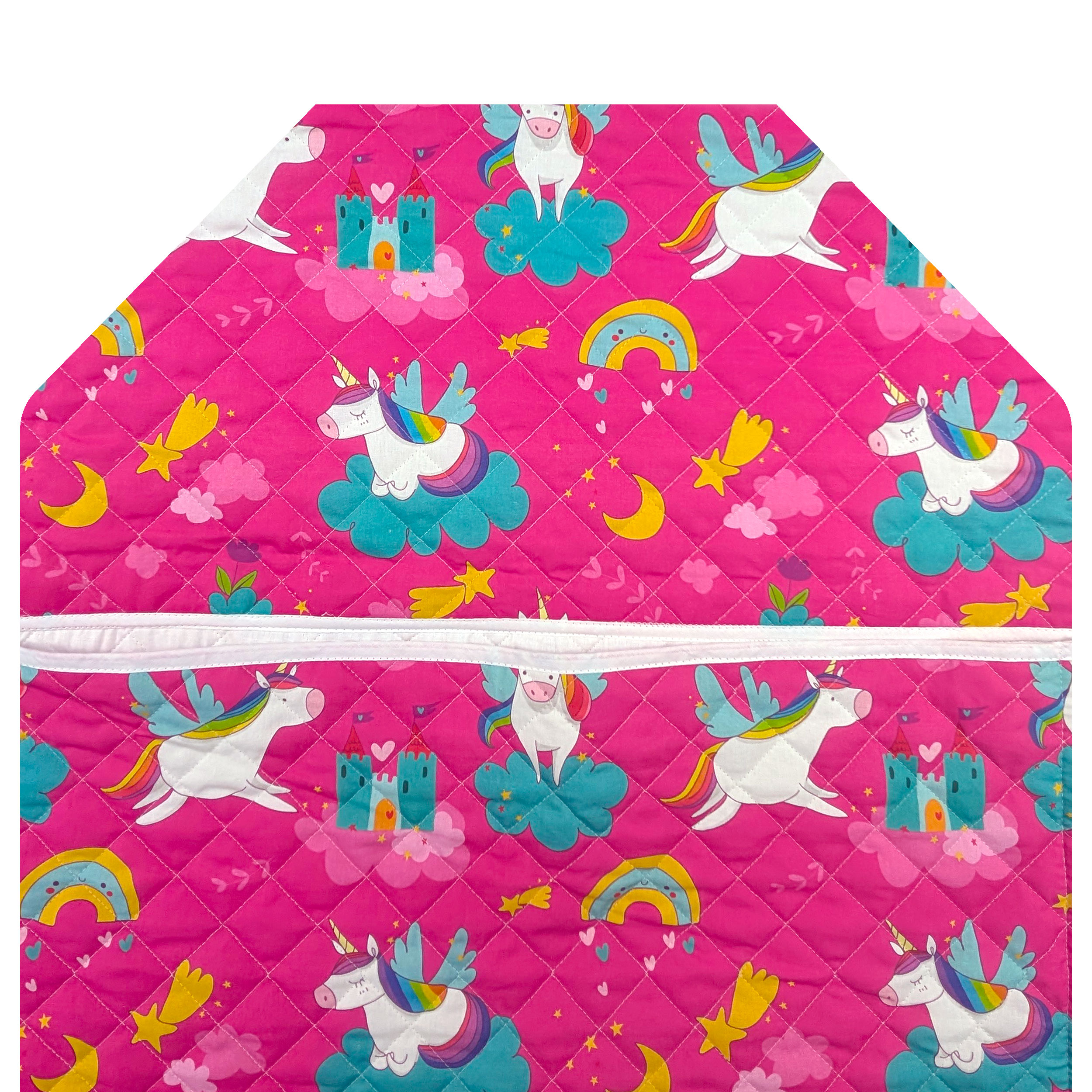 Shaped Sleeping Bag for Brandy Unicorns and Castles Image
