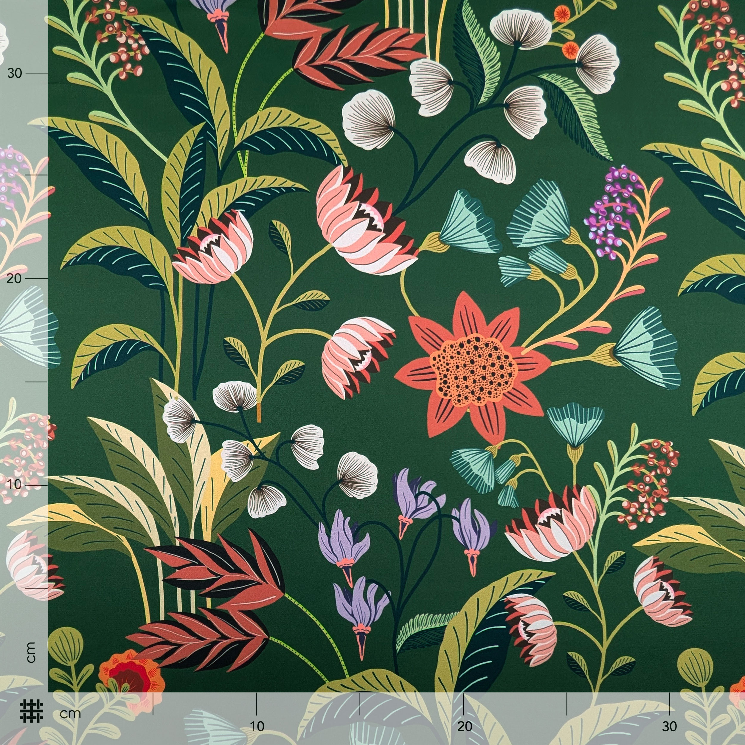 High Fashion Floral Shave with Geometric Border Image