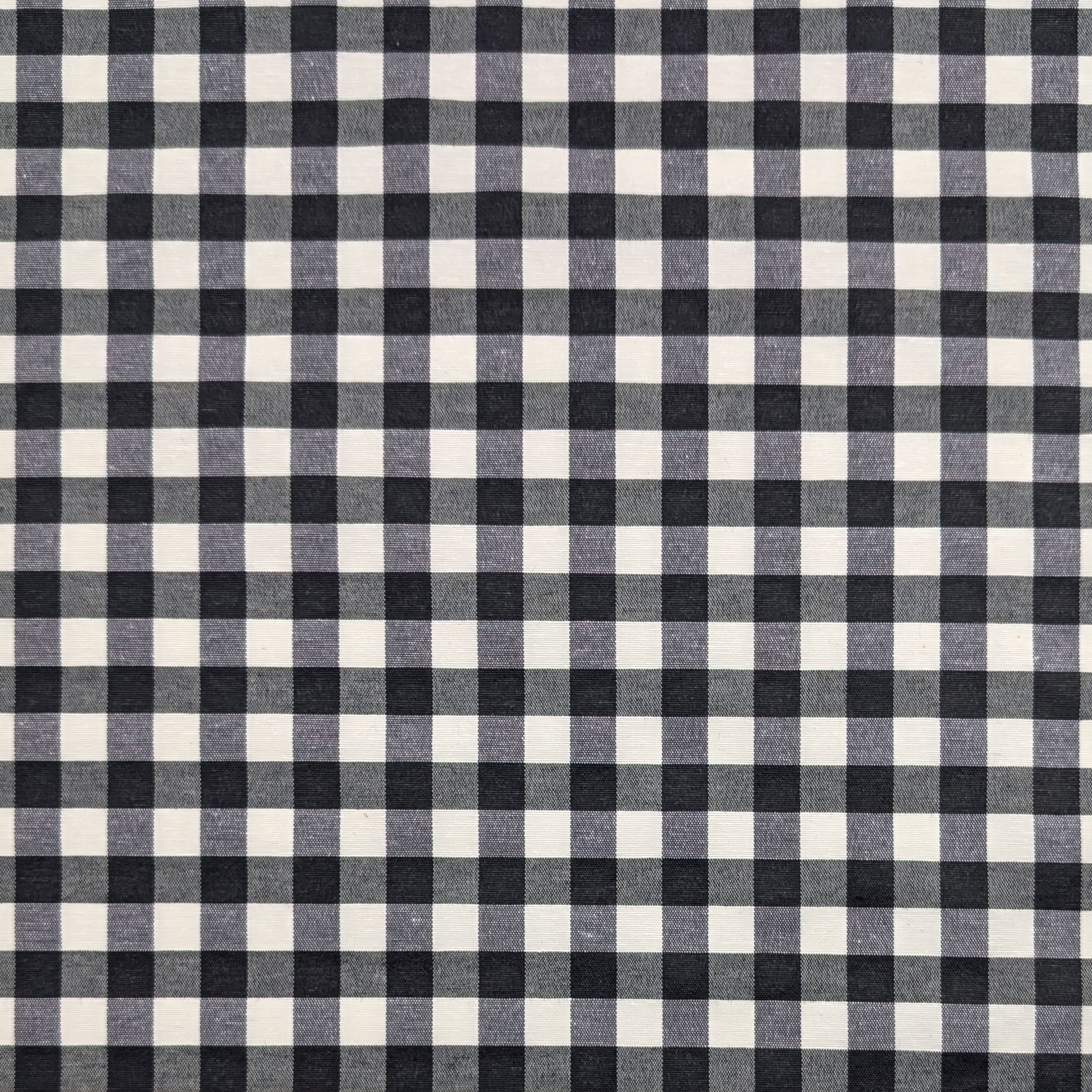 Fabric for Black Check Resin Tablecloth Image