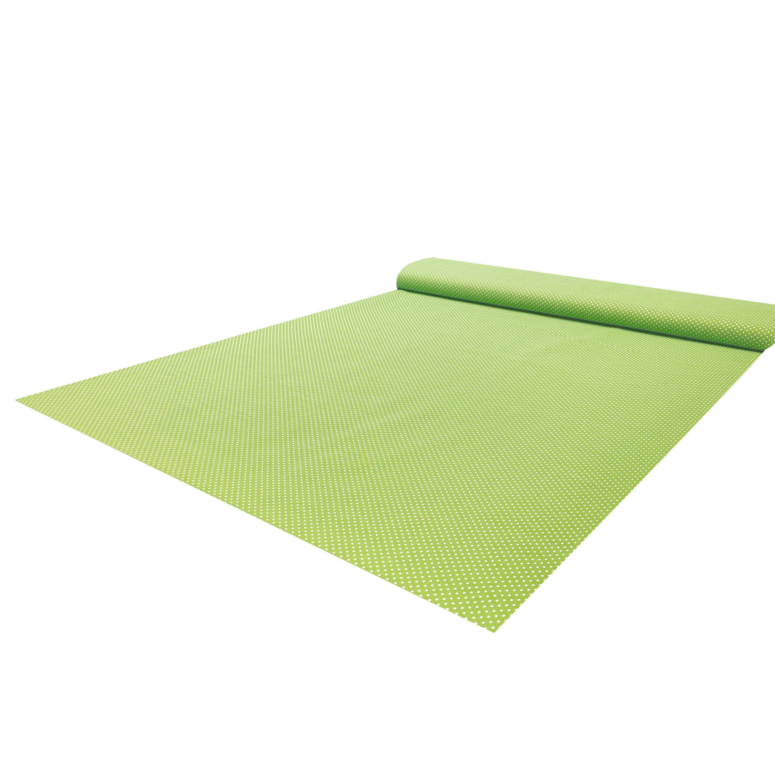 Tissu de coton vert à petits pois Image