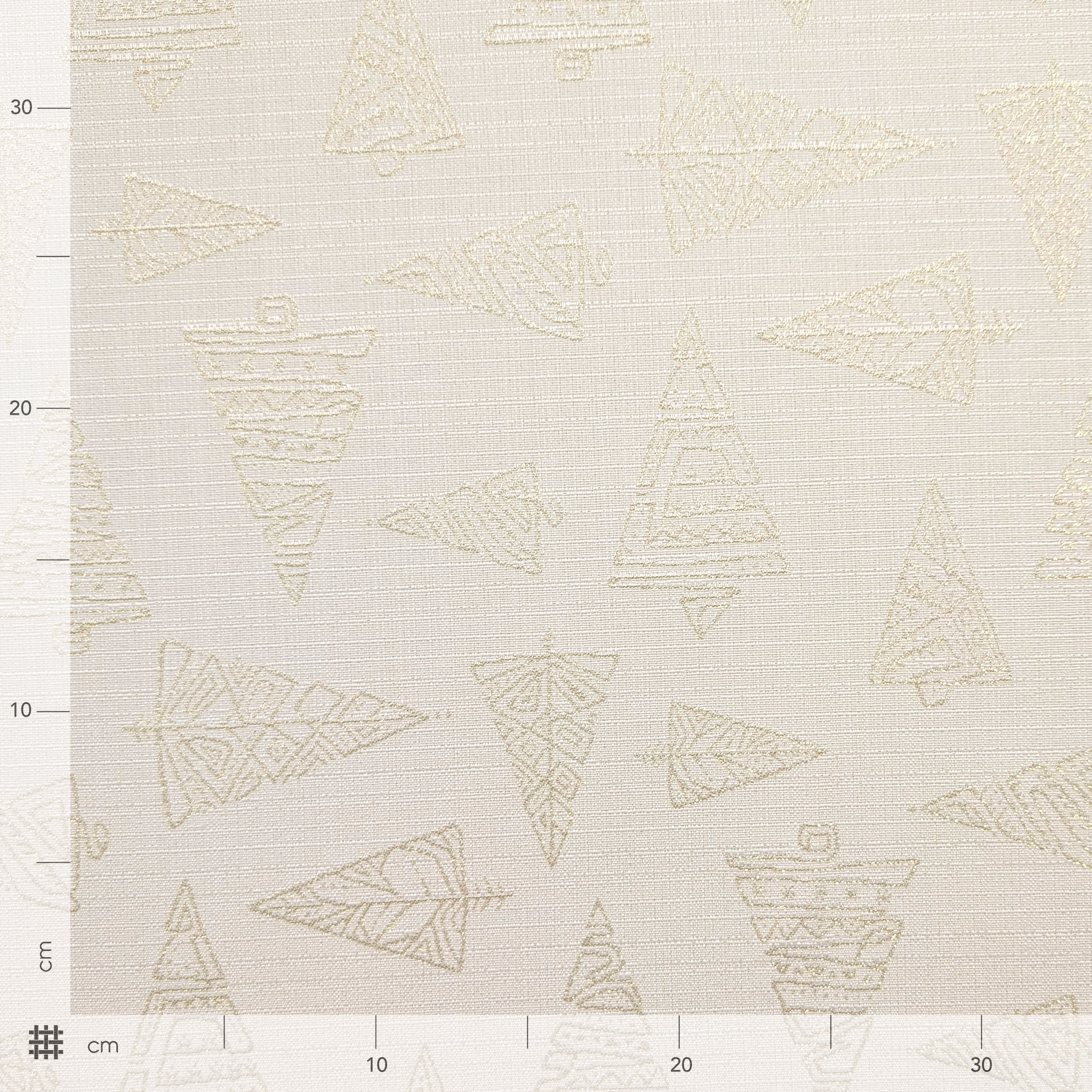 Christmas Jacquard with Golden Lurex Trees Image