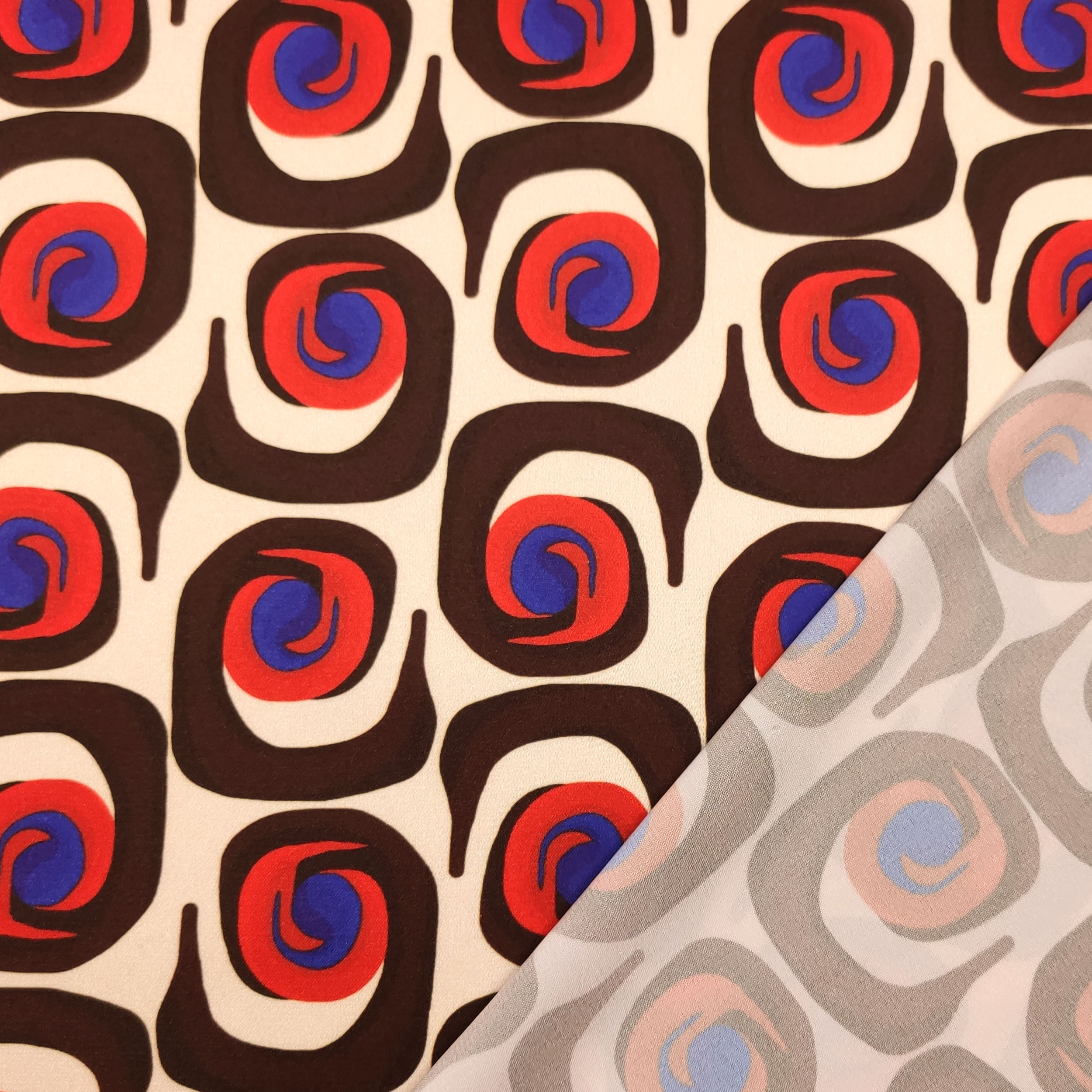 Conjunto de satén elástico Fashion Abstract Patterns Naranja