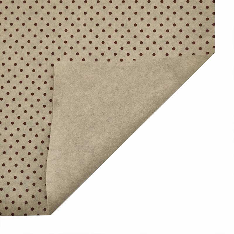 Soft Thin Felt - Burgundy Small Dots Image