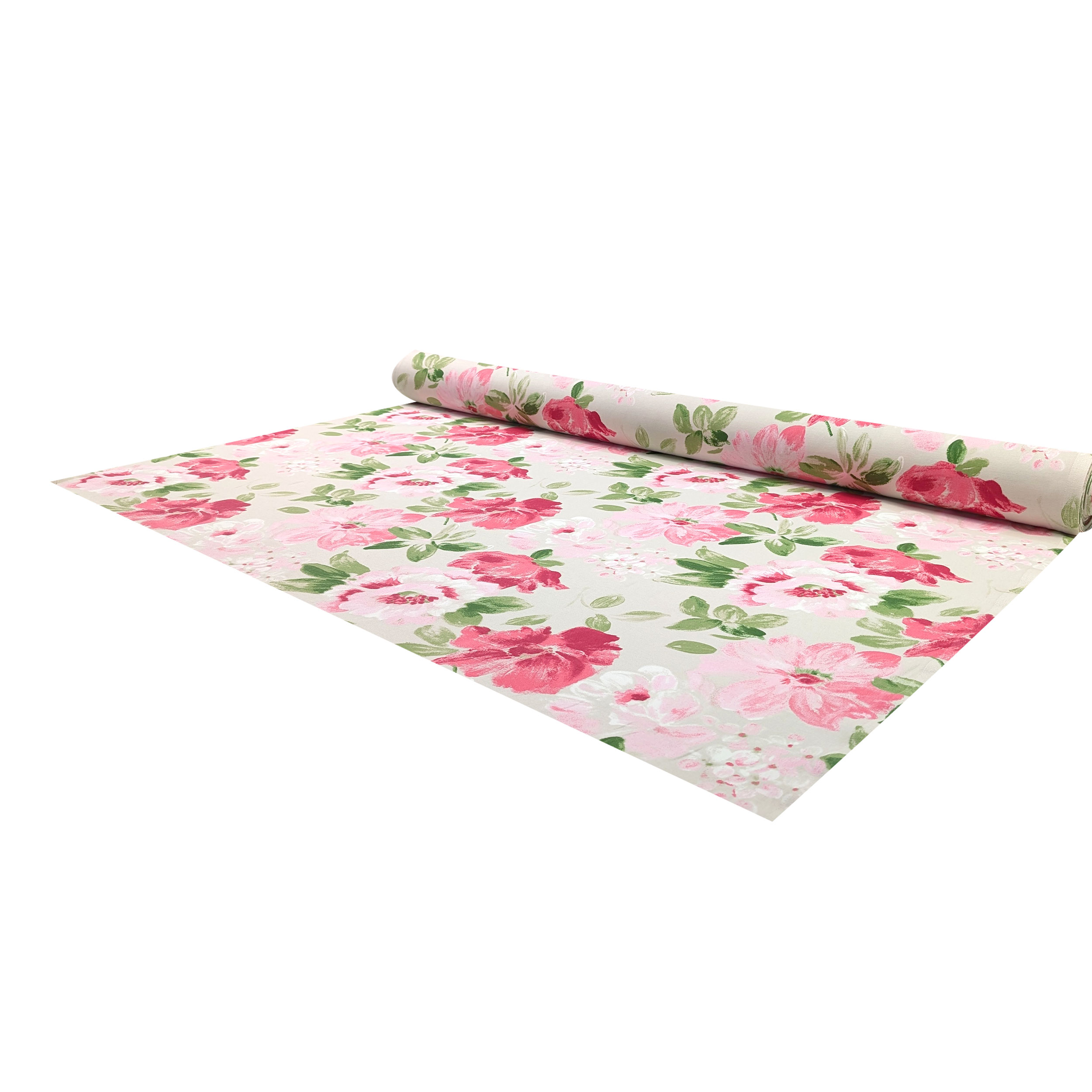 Panama Cotton Flowers Pink Tones Image