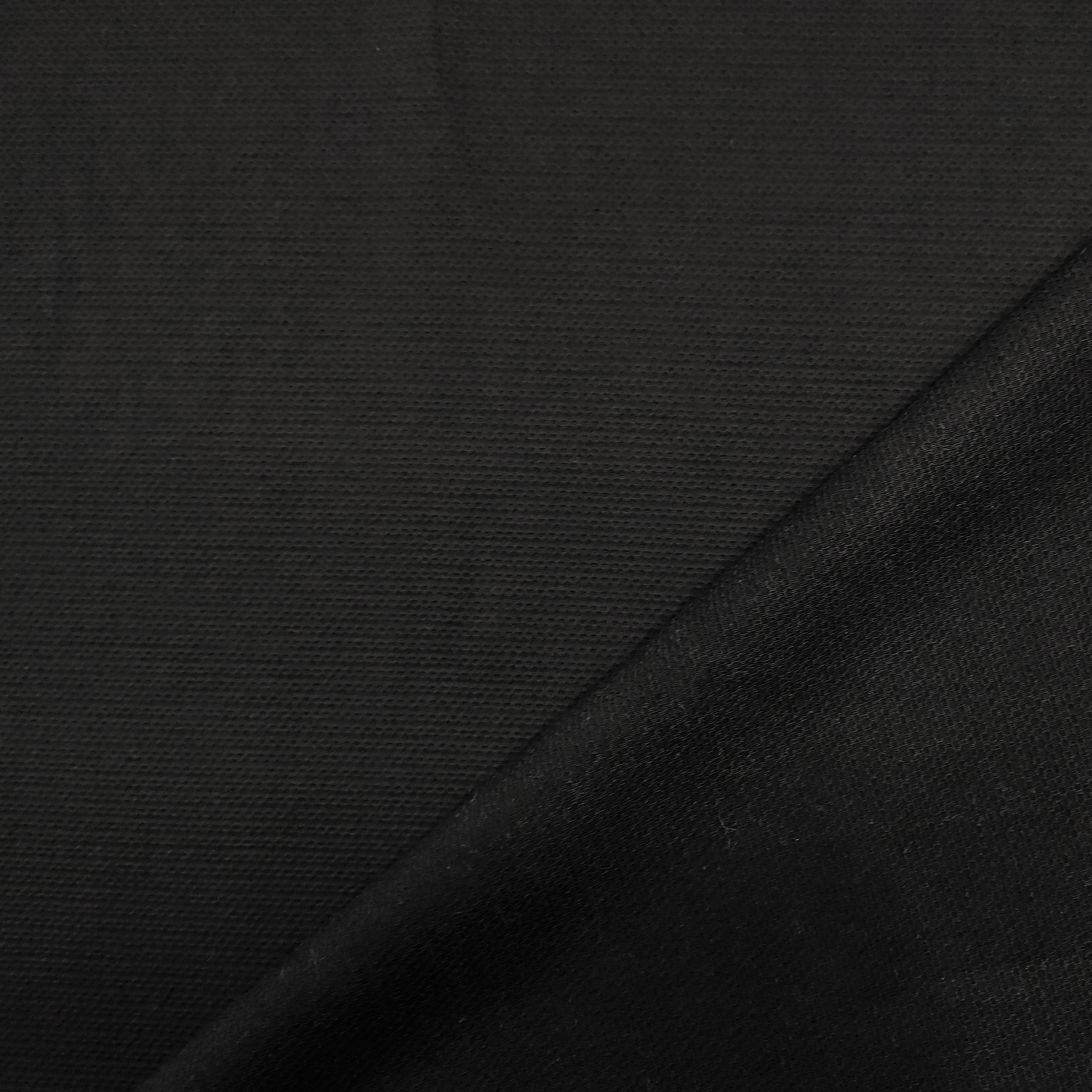 Stretch Cotton Piquet Black Image