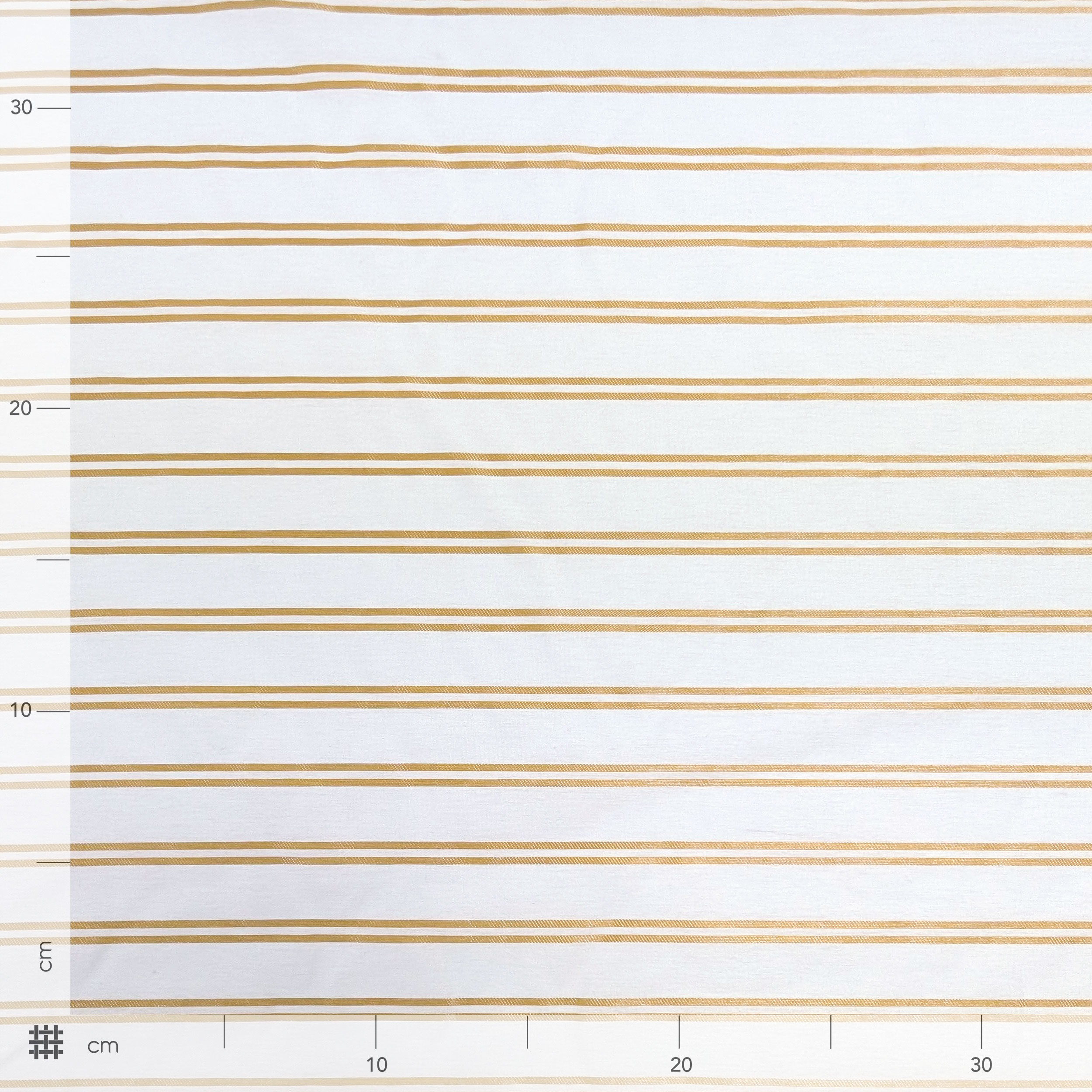 Viscose Fashion White Stripe Gold Image
