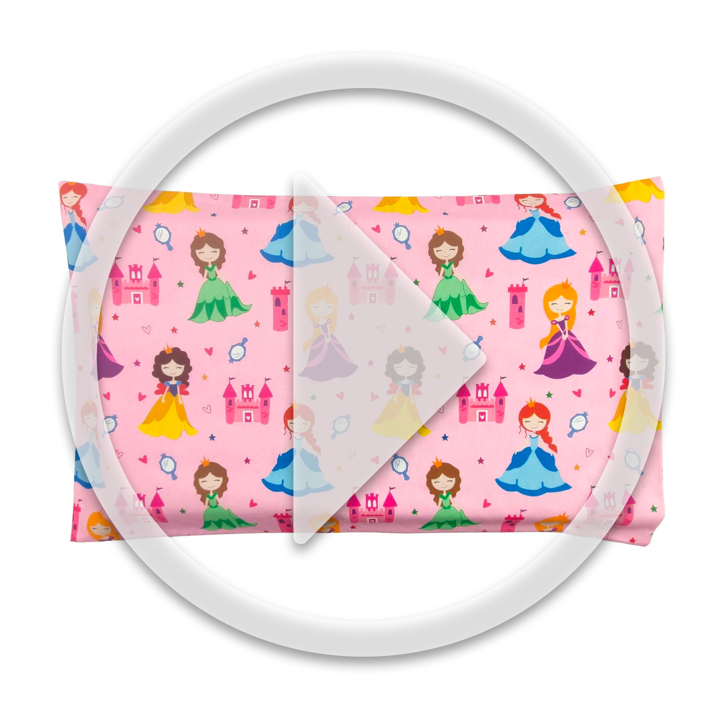 Pillowcase Princesses Pink Background Image