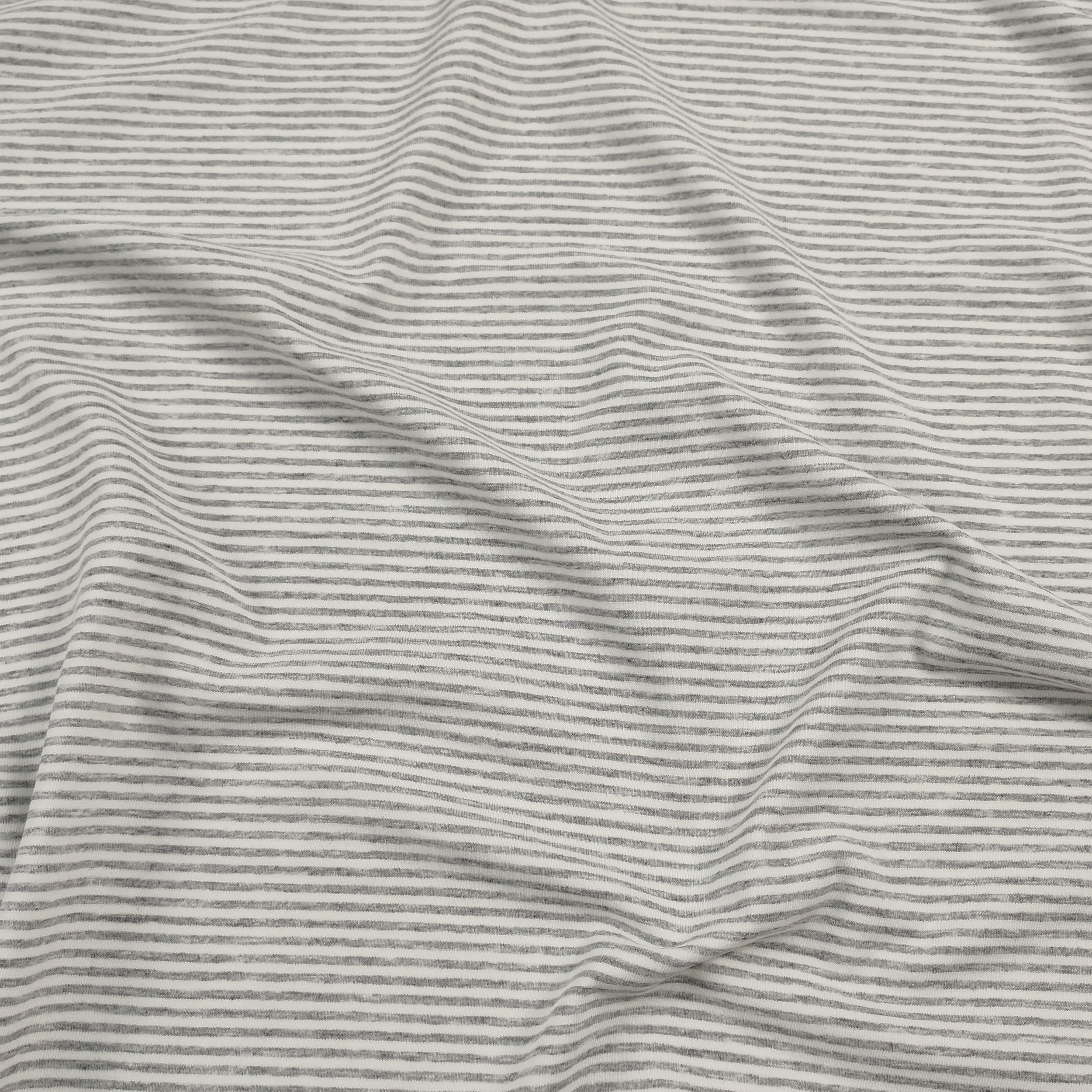 Jersey bi-élastique à fines rayures Gris Image