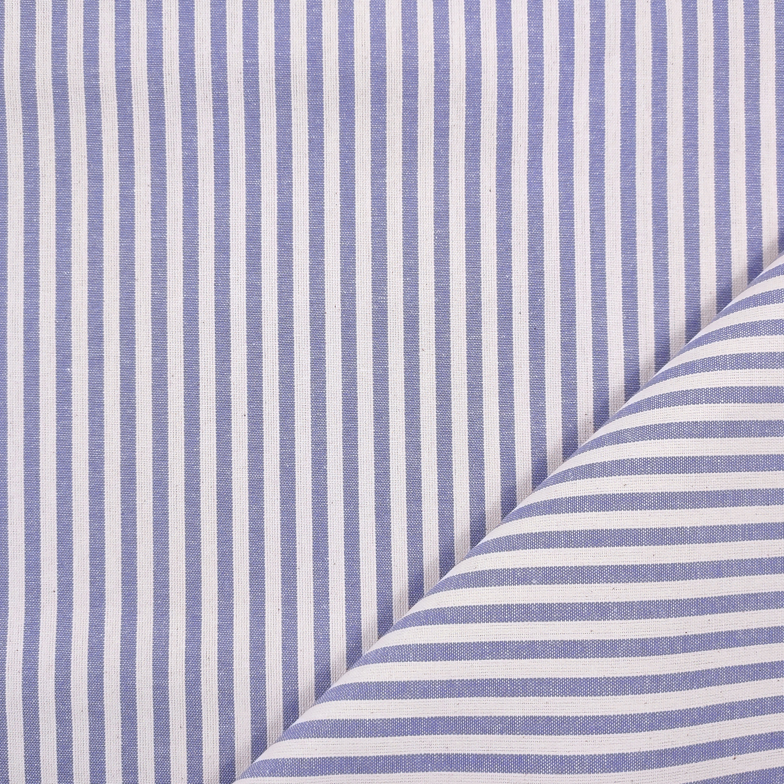 Pure Cotton Striped Tablecloth Fabric Image