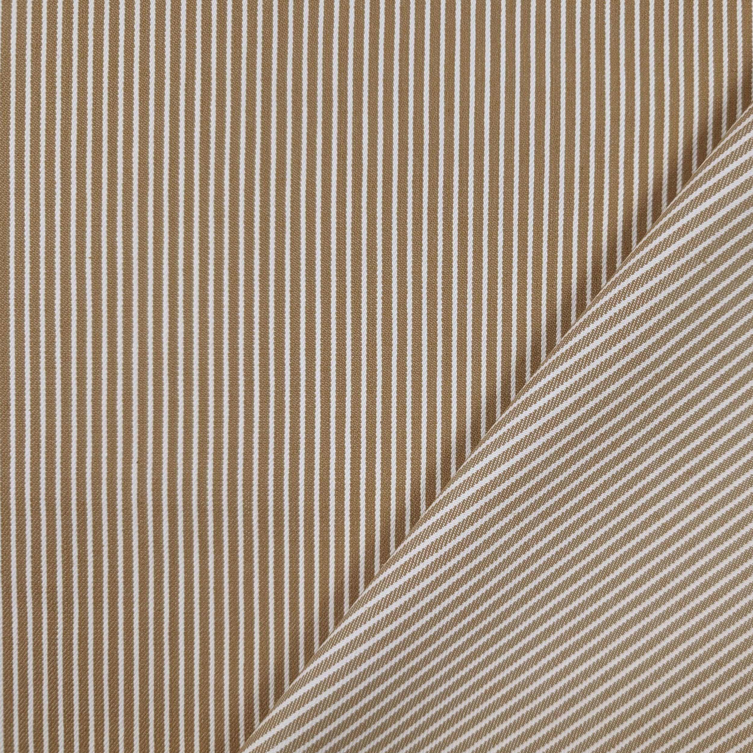 Denim Beige Rayures verticales blanches Image