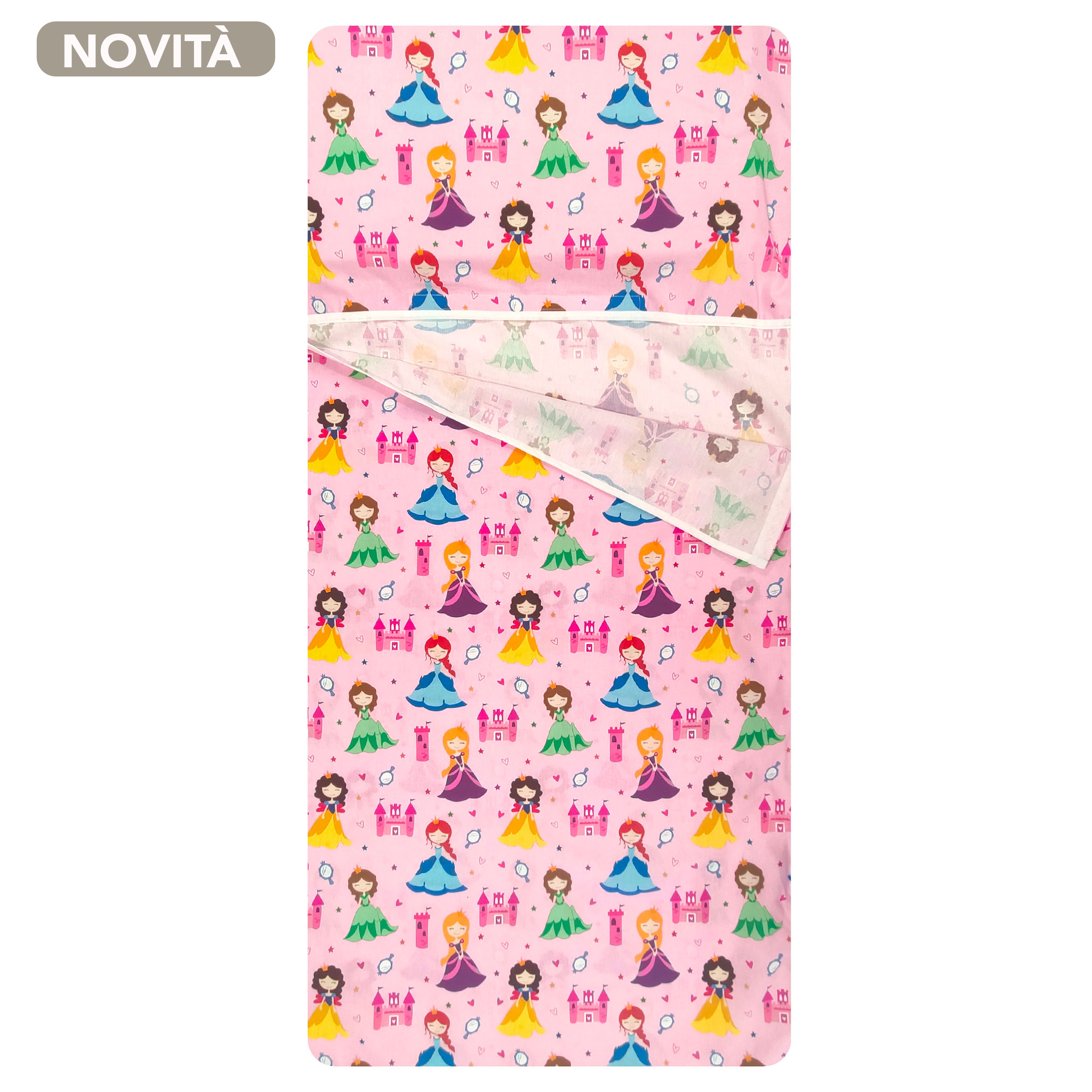 Summer Sleeping Bag Princesses Pink Background Image