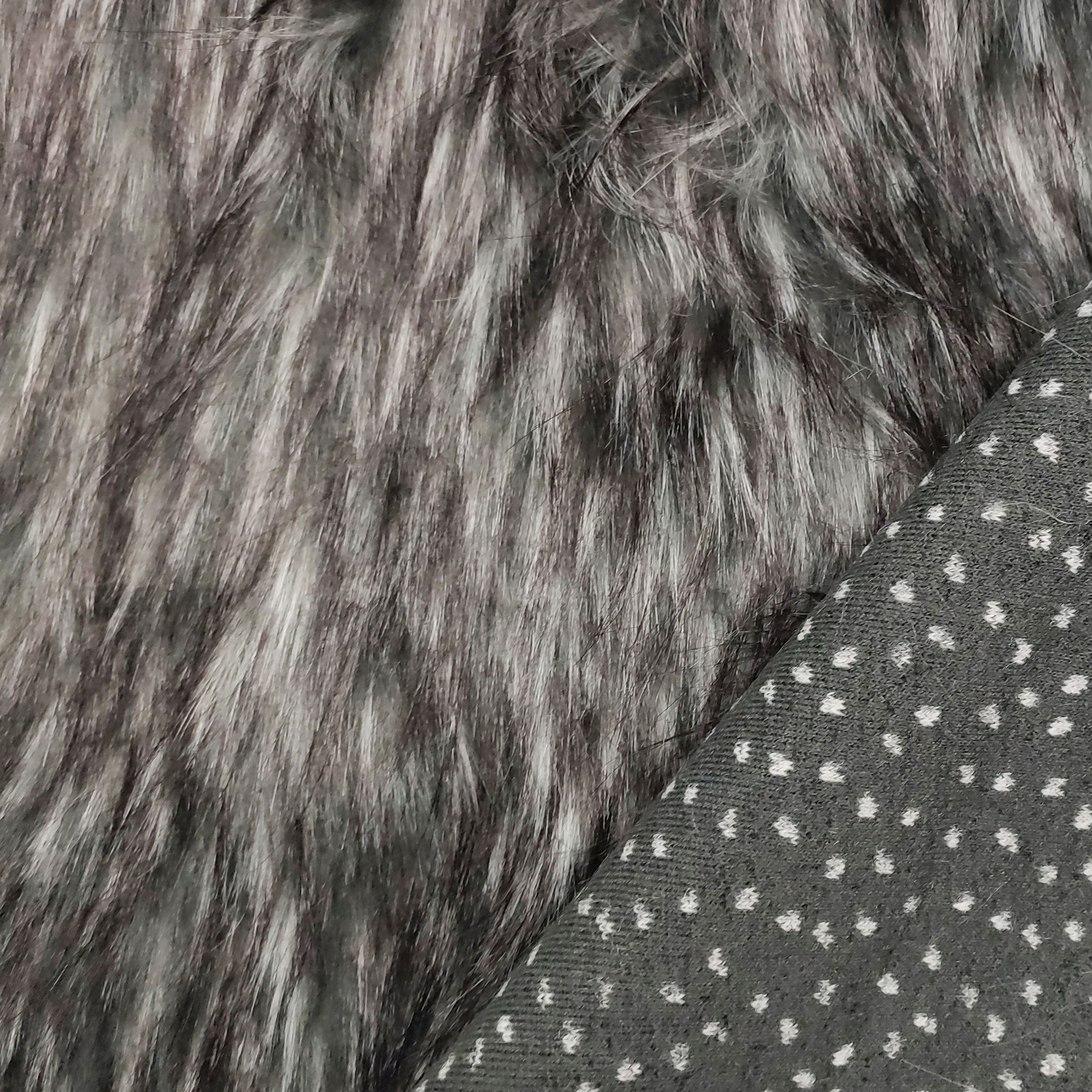 Manteau long découpé Soft Black Melange 40x160 cm Image